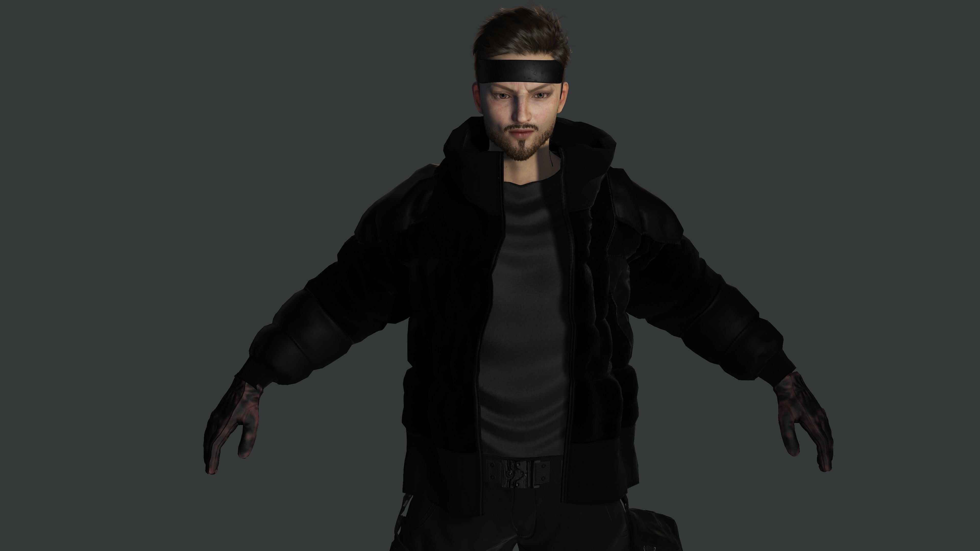 AAA 3D REALISTIC MALE CHARACTER - GUN SHOOTER MILITARY GTA WAR Low-poly 3D model_4