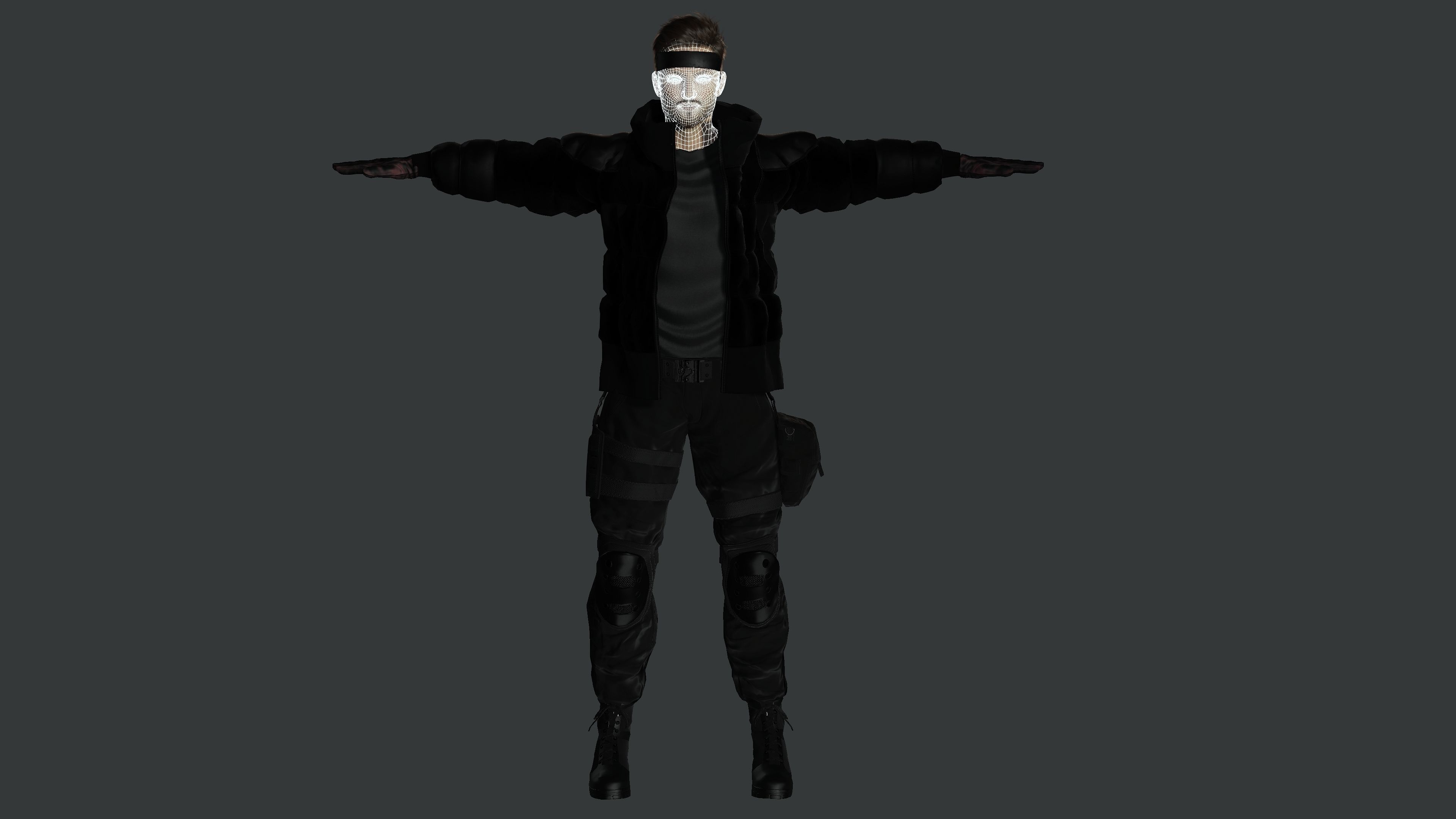 AAA 3D REALISTIC MALE CHARACTER - GUN SHOOTER MILITARY GTA WAR Low-poly 3D model_17