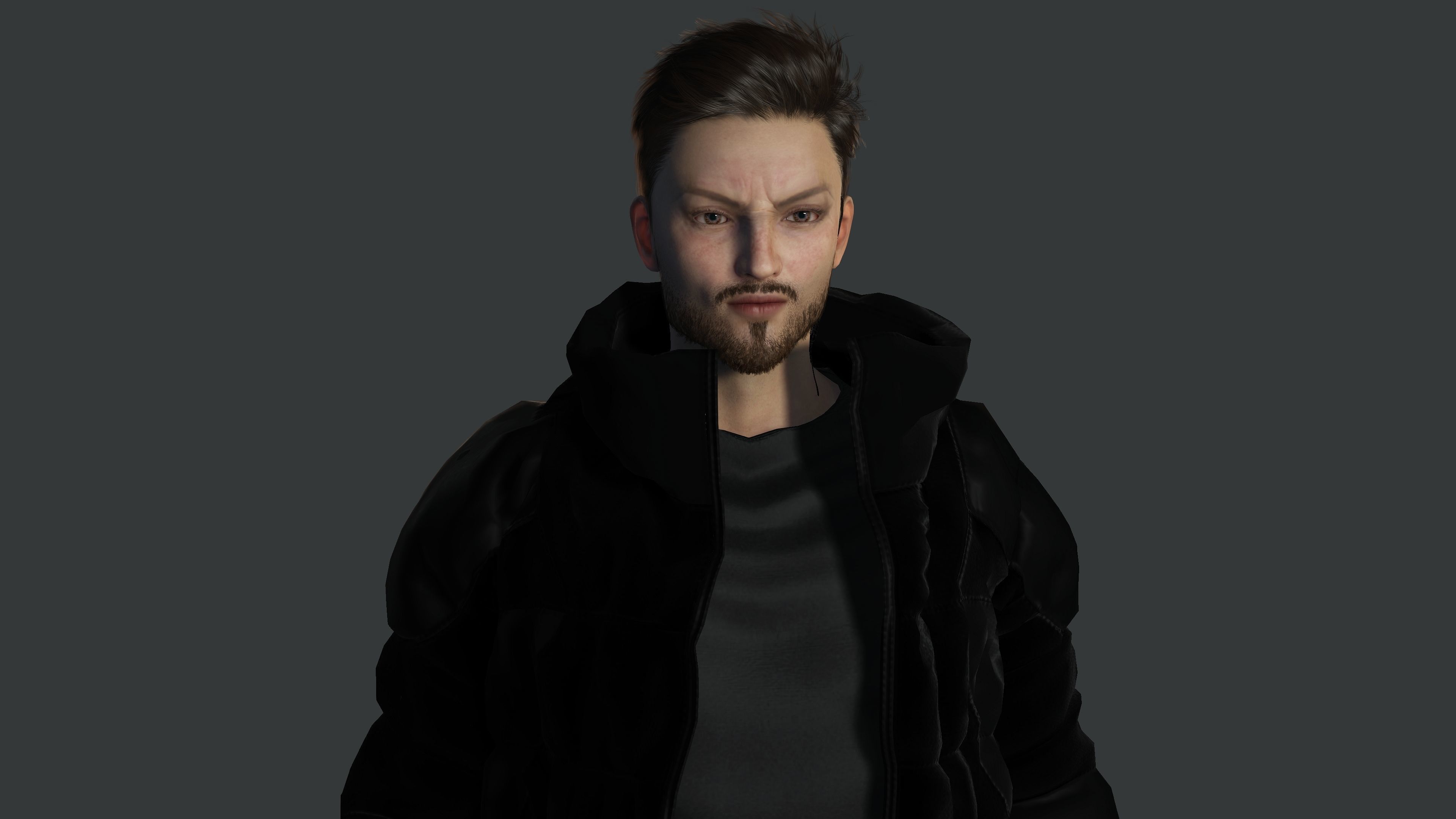 AAA 3D REALISTIC MALE CHARACTER - GUN SHOOTER MILITARY GTA WAR Low-poly 3D model_8