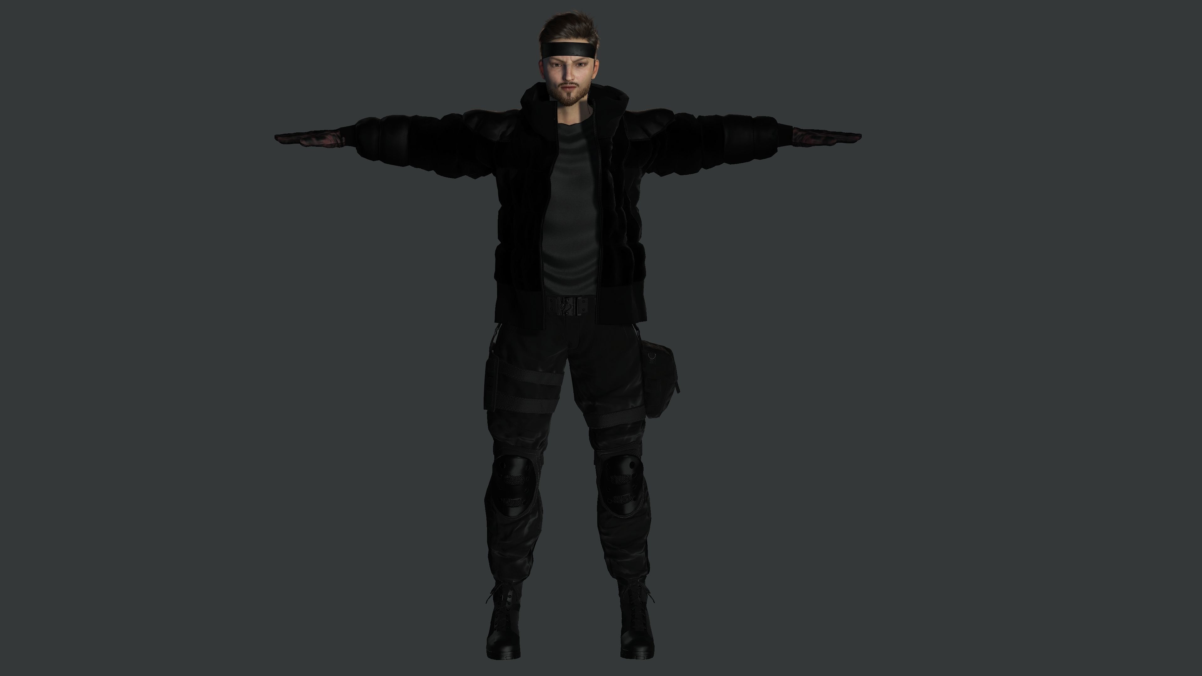 AAA 3D REALISTIC MALE CHARACTER - GUN SHOOTER MILITARY GTA WAR Low-poly 3D model_15