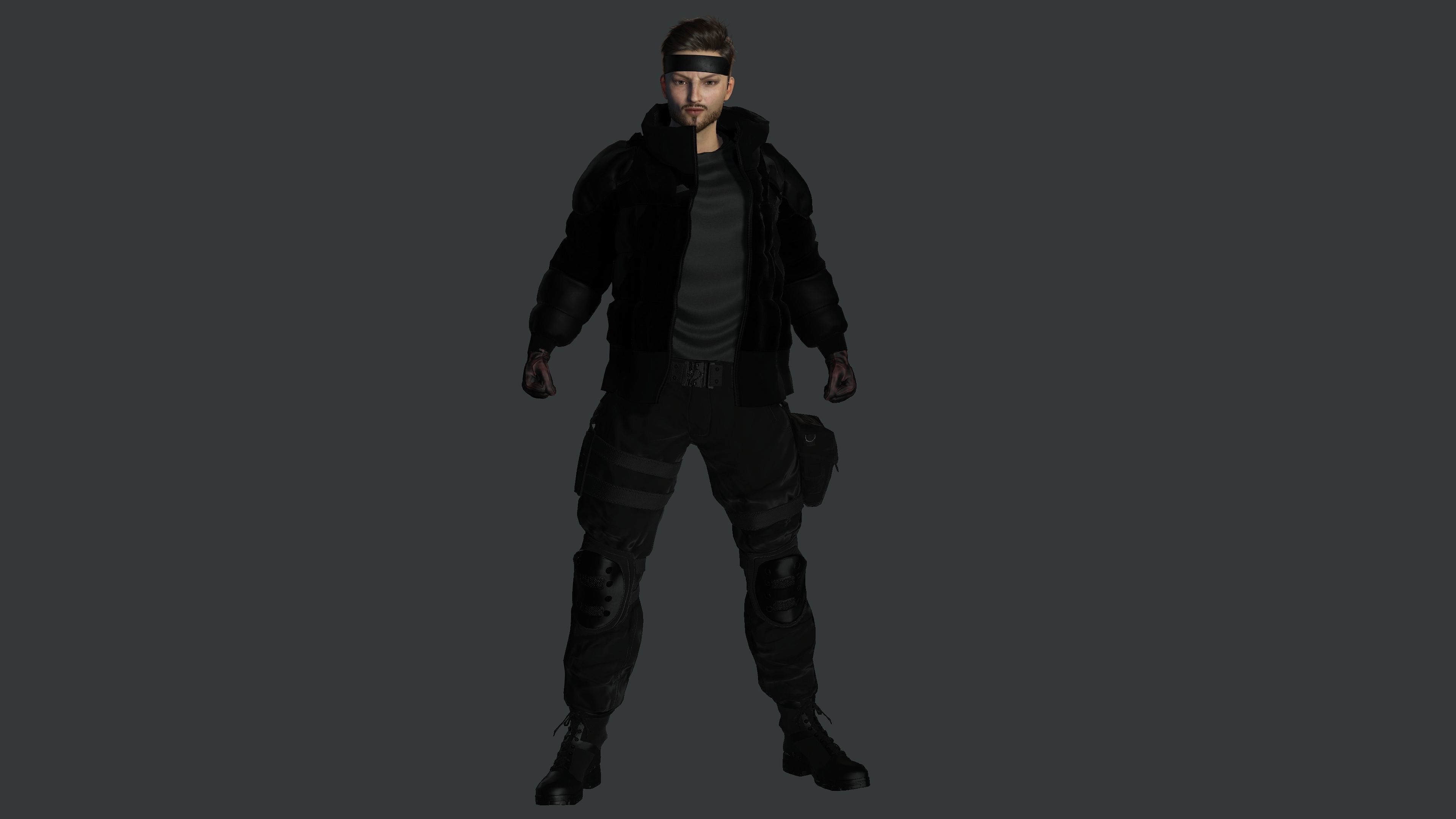AAA 3D REALISTIC MALE CHARACTER - GUN SHOOTER MILITARY GTA WAR Low-poly 3D model_12