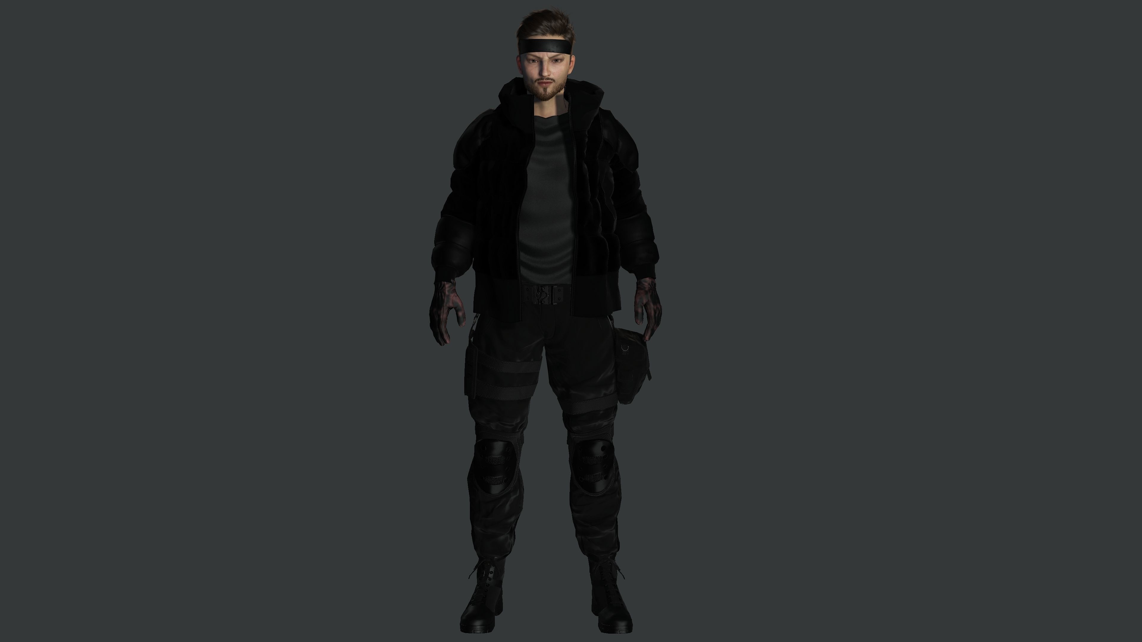 AAA 3D REALISTIC MALE CHARACTER - GUN SHOOTER MILITARY GTA WAR Low-poly 3D model_11