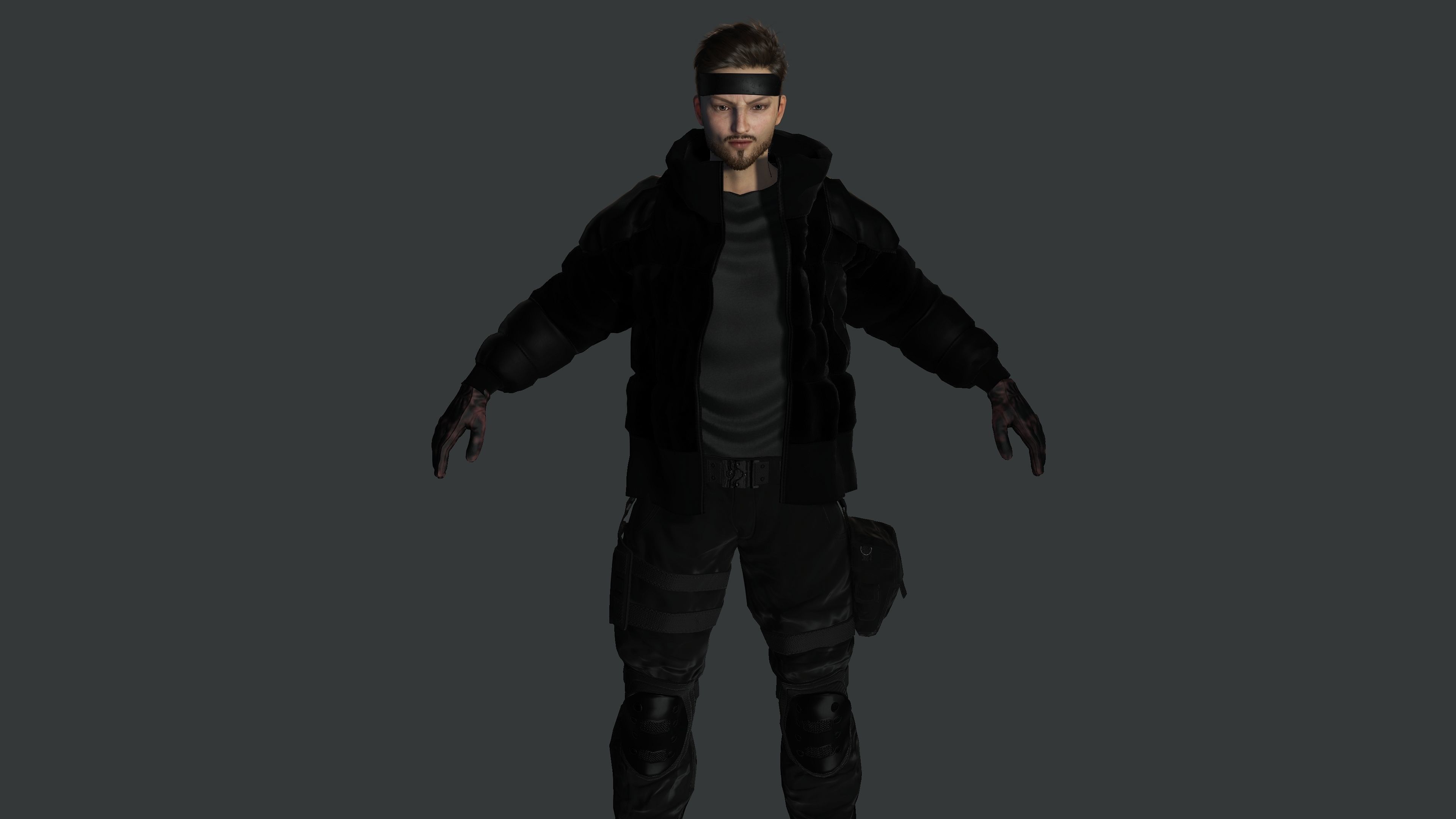 AAA 3D REALISTIC MALE CHARACTER - GUN SHOOTER MILITARY GTA WAR Low-poly 3D model_2