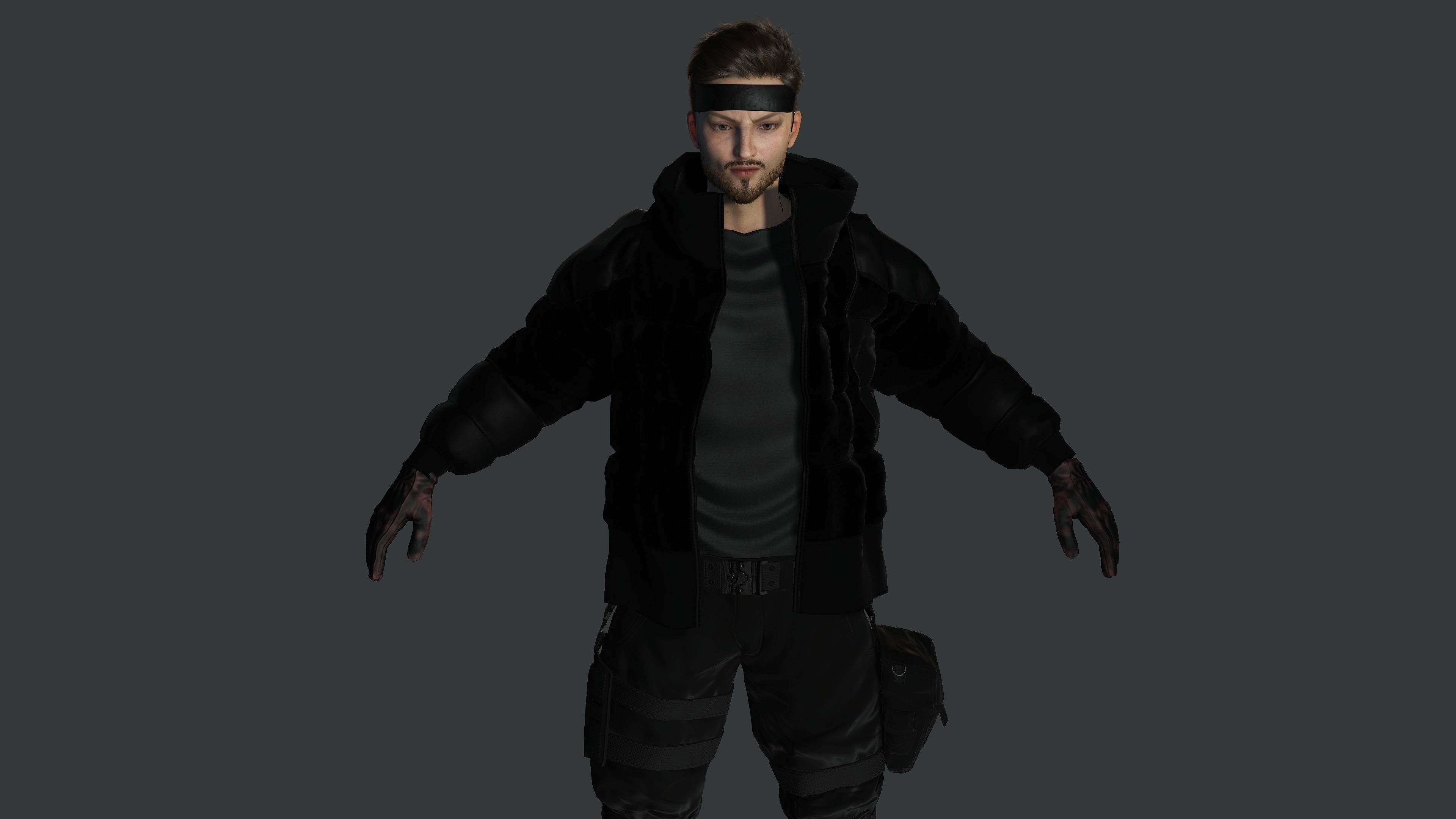 AAA 3D REALISTIC MALE CHARACTER - GUN SHOOTER MILITARY GTA WAR Low-poly 3D model_3