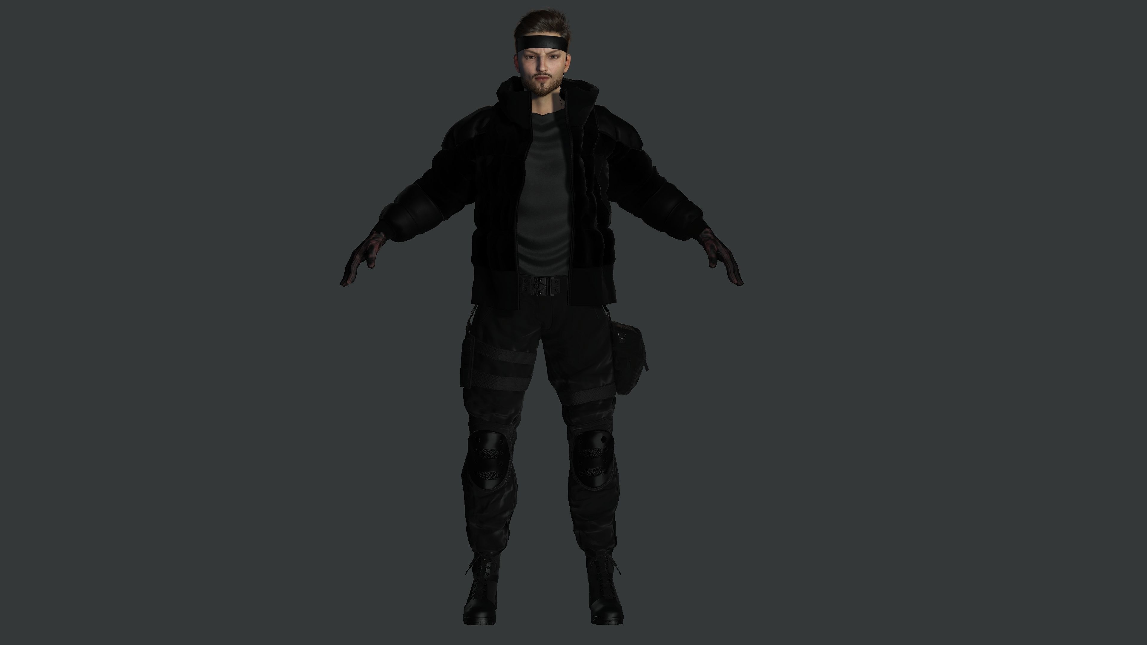 AAA 3D REALISTIC MALE CHARACTER - GUN SHOOTER MILITARY GTA WAR Low-poly 3D model_13