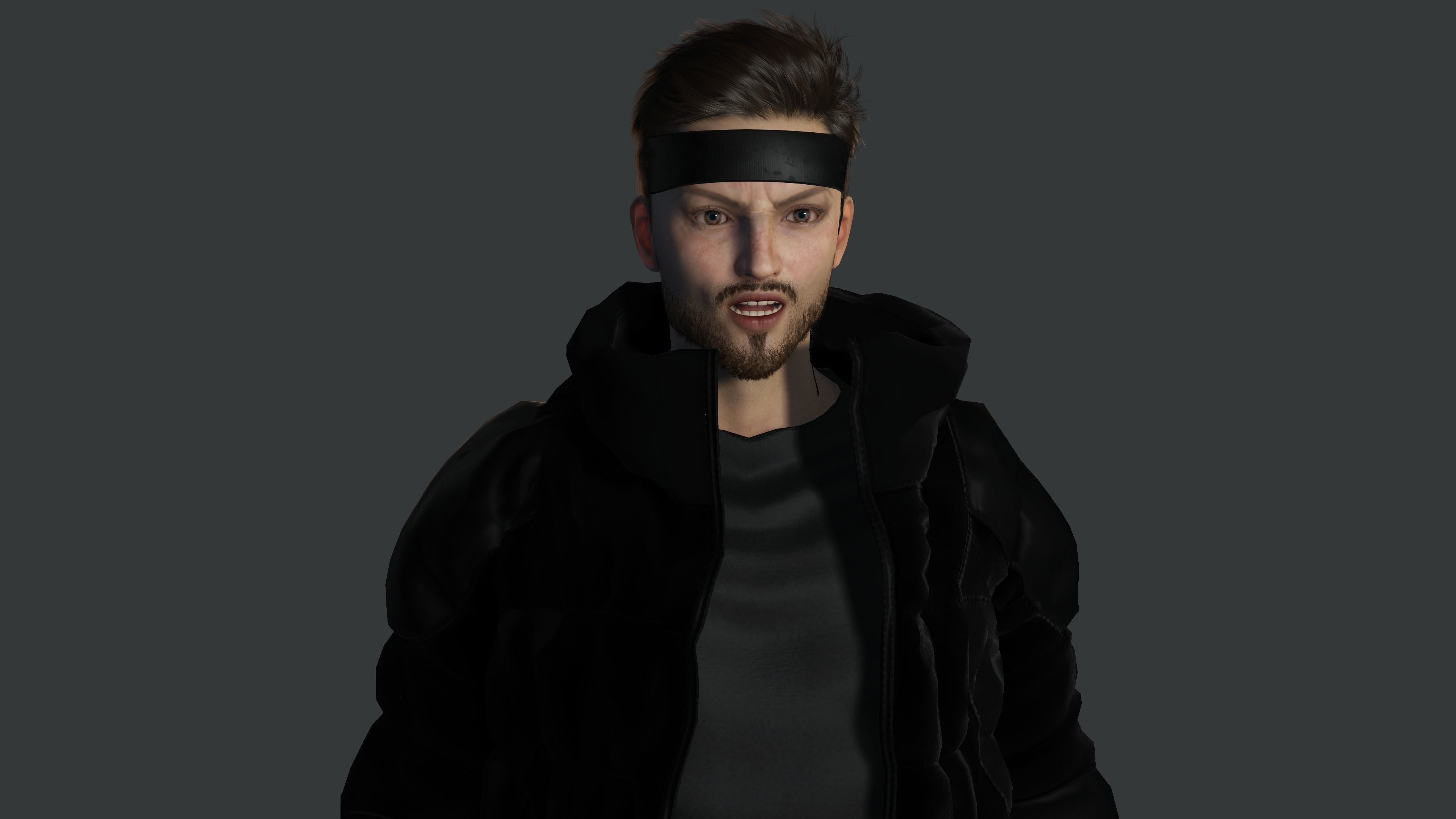 AAA 3D REALISTIC MALE CHARACTER - GUN SHOOTER MILITARY GTA WAR Low-poly 3D model_9