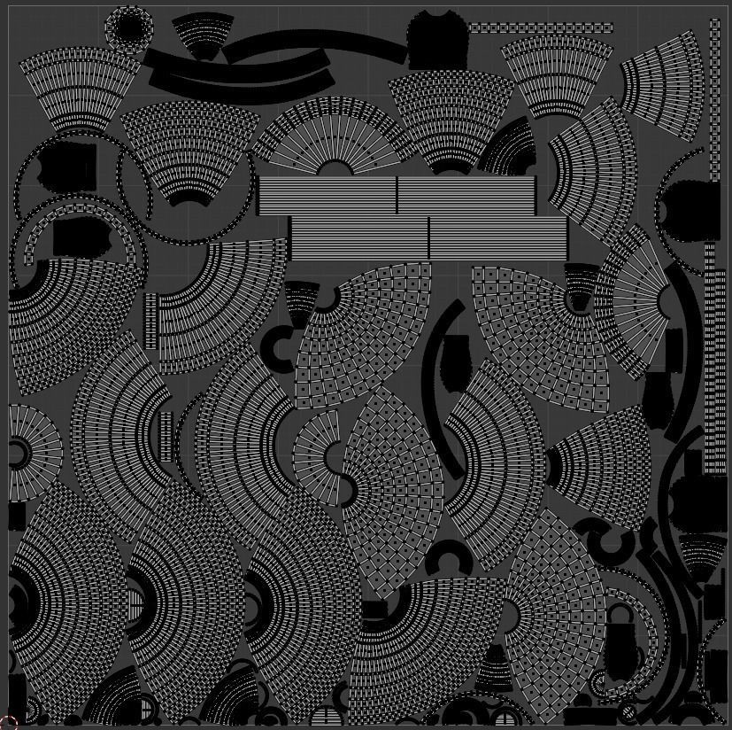 old Soviet ceiling lamp Low-poly 3D model_5