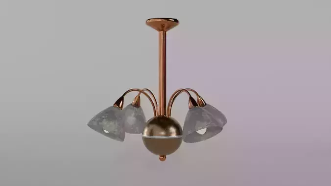 old Soviet ceiling lamp