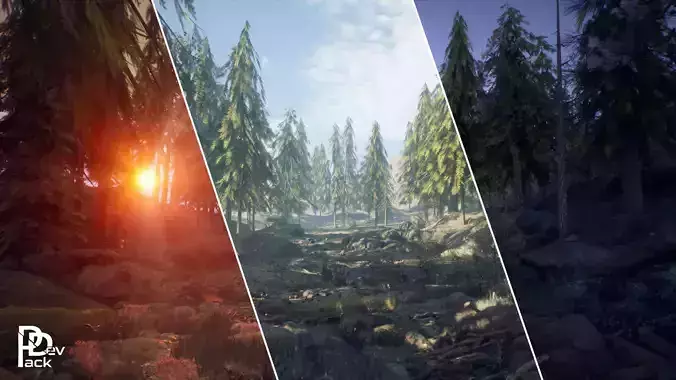 Pine Forest 64 Assets