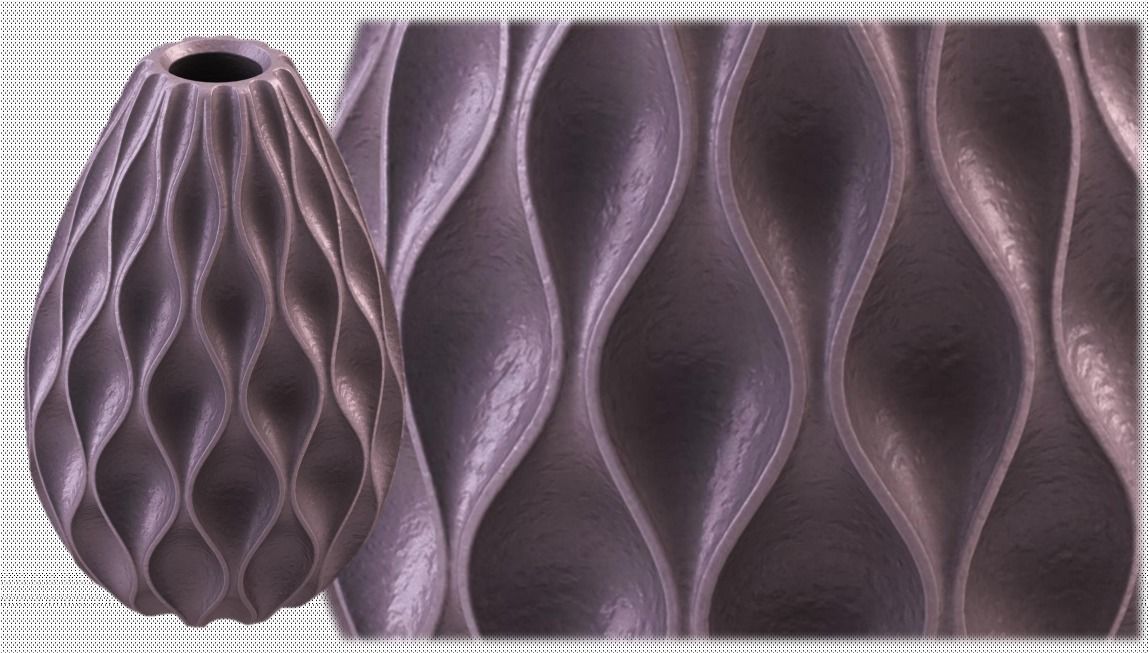 Curves of Elegance- 3D Printable Curvy Surface Vase 3D print model_1