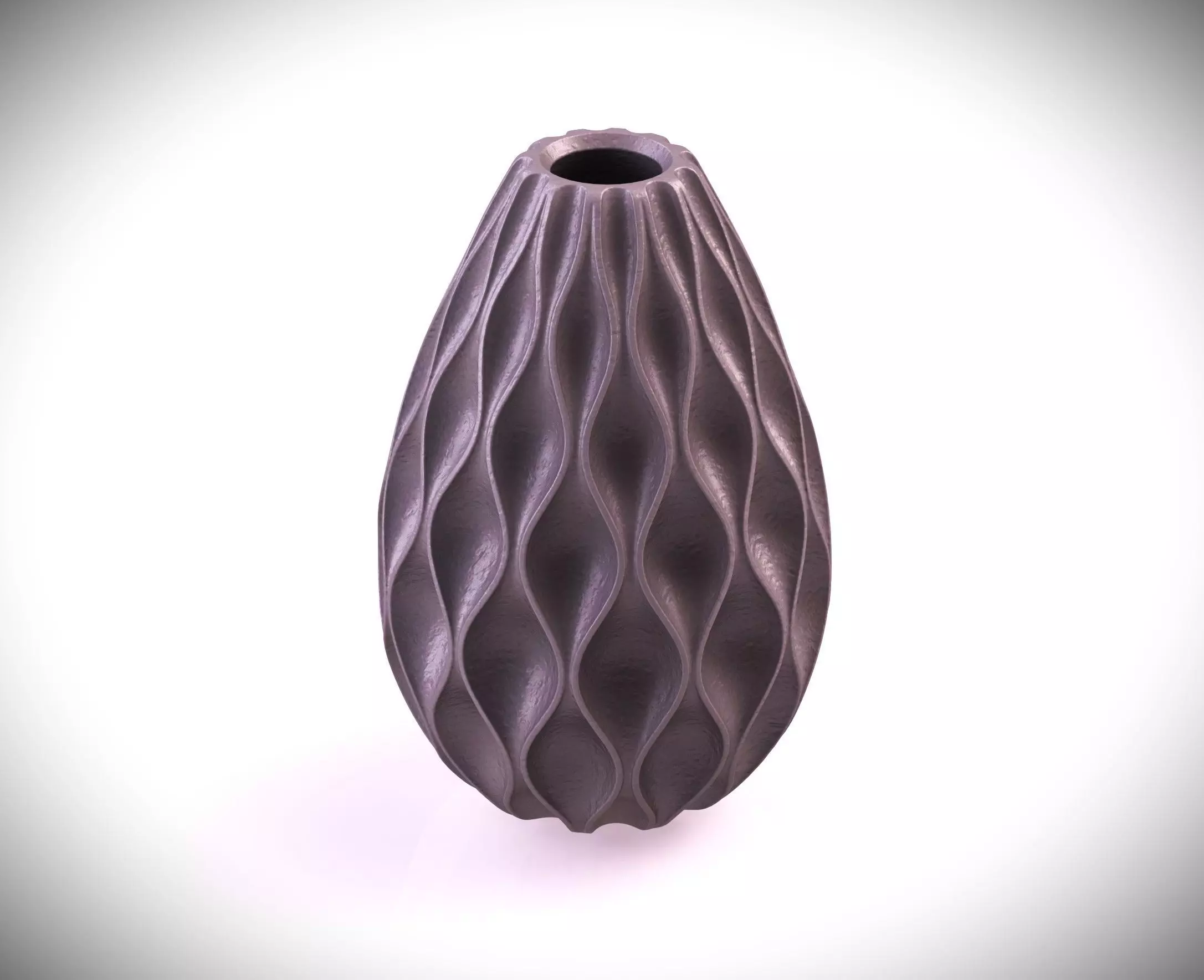 Curves of Elegance- 3D Printable Curvy Surface Vase 3D print model_0
