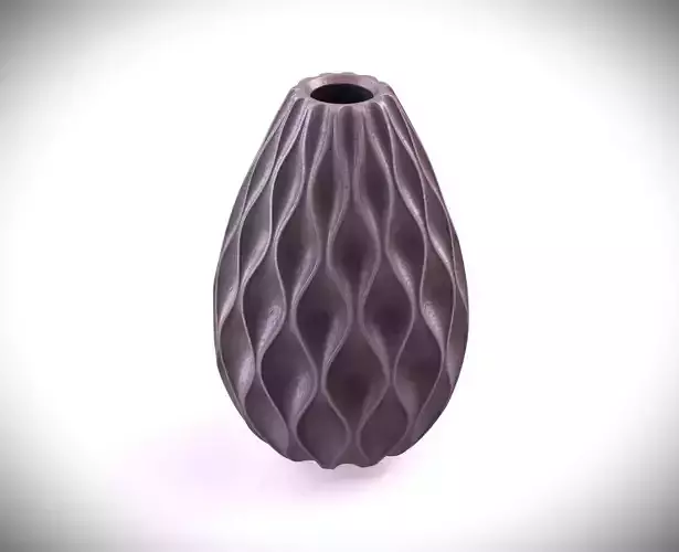 Curves of Elegance- 3D Printable Curvy Surface Vase