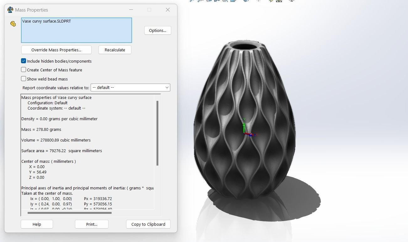 Curves of Elegance- 3D Printable Curvy Surface Vase 3D print model_2