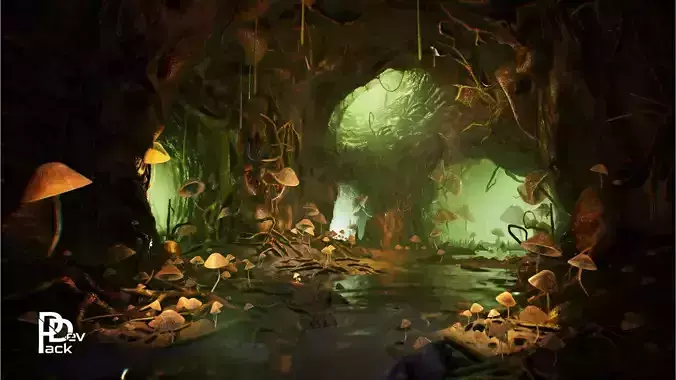 Biomass 36 Assets Low-poly 3D model
