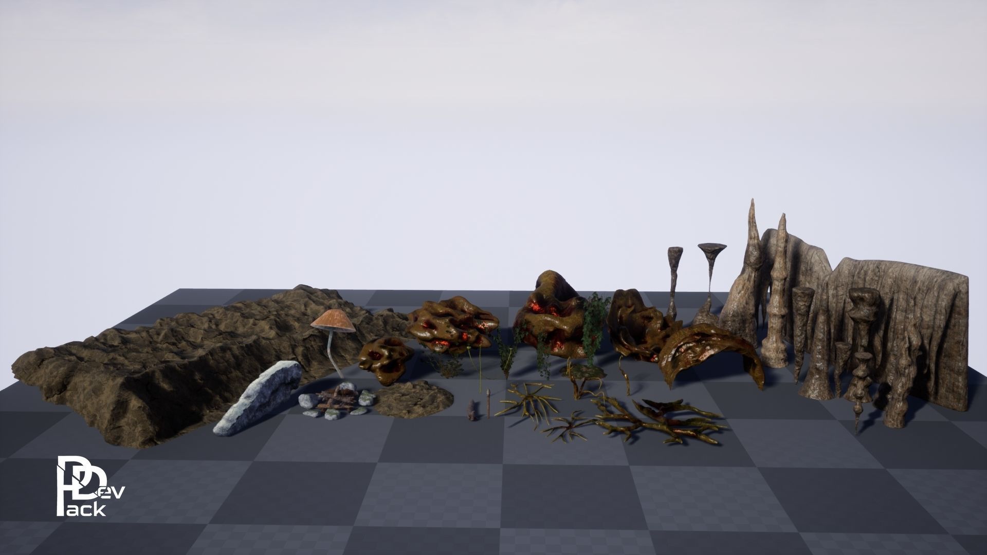 Biomass 36 Assets Low-poly 3D model_11