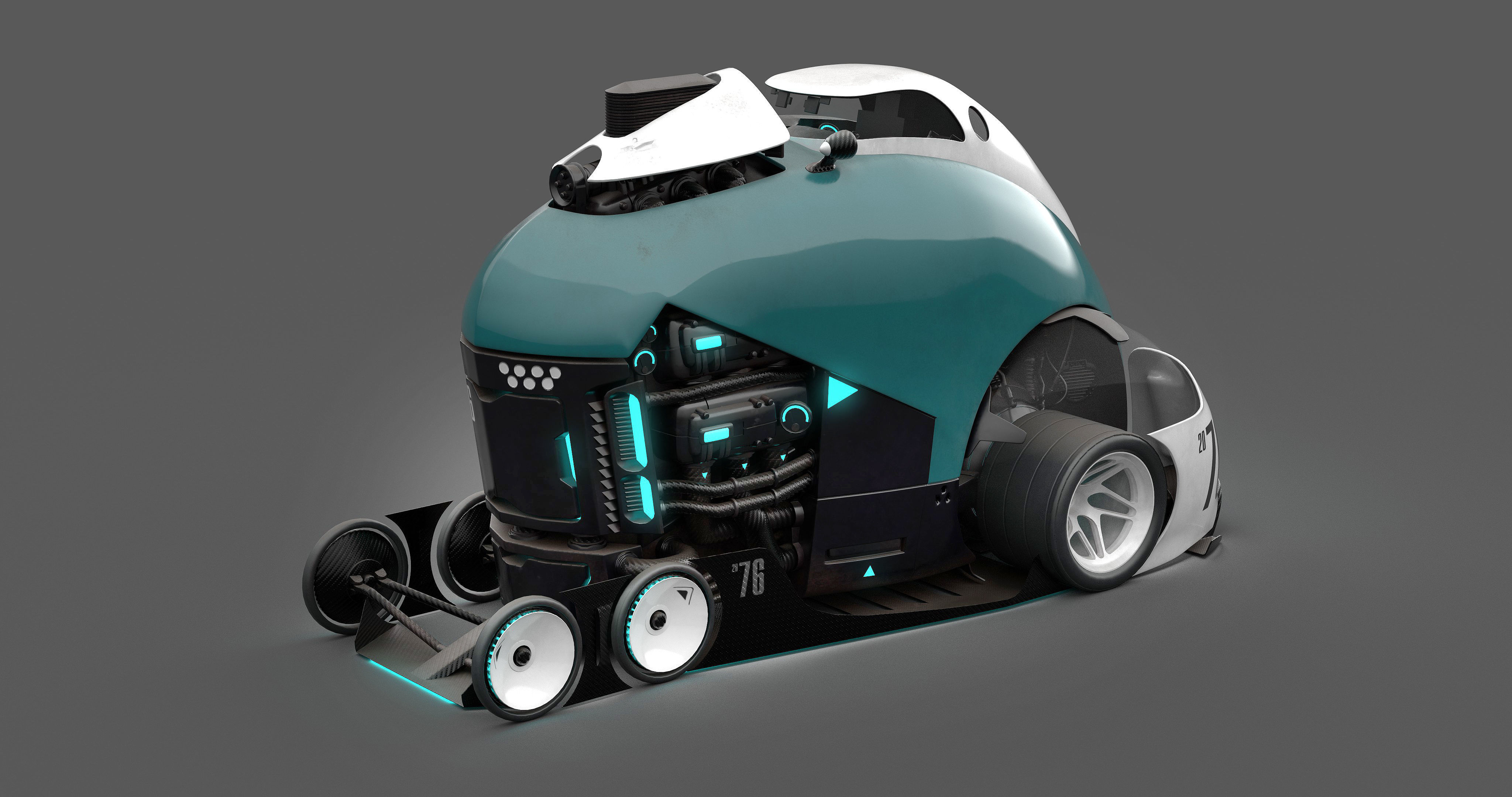 Future Car 3D model_7