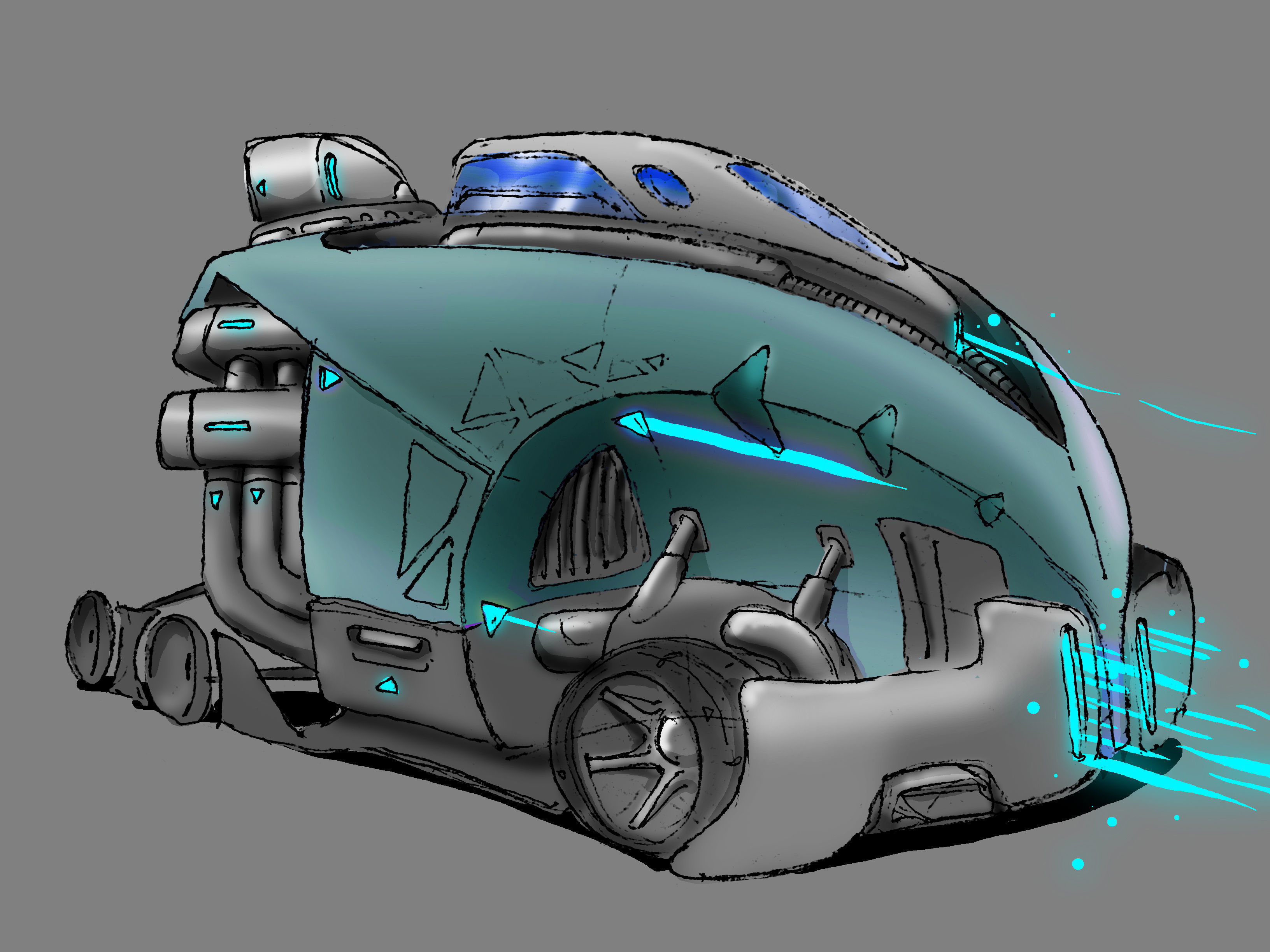 Future Car 3D model_15