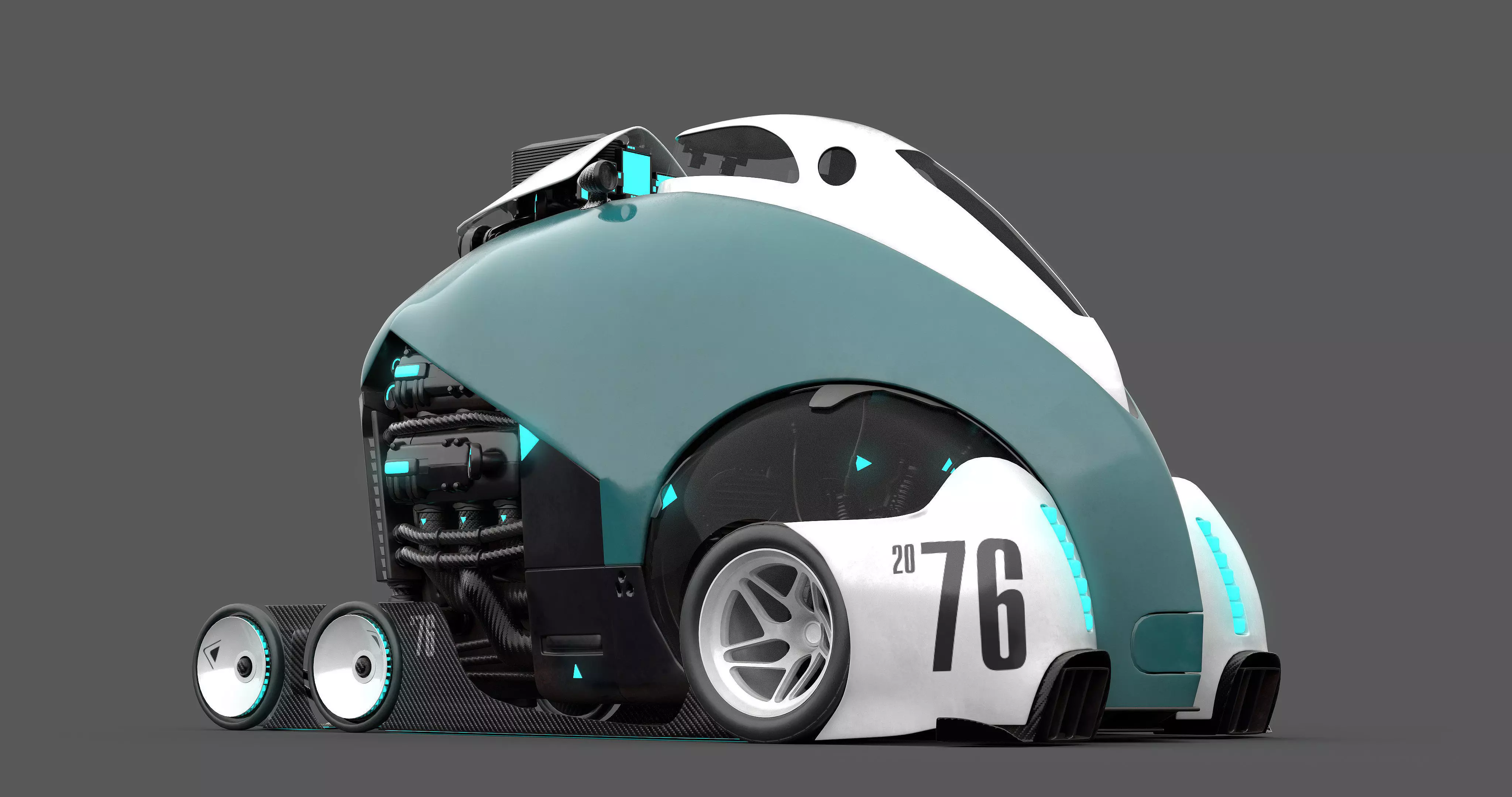 Future Car 3D model_0