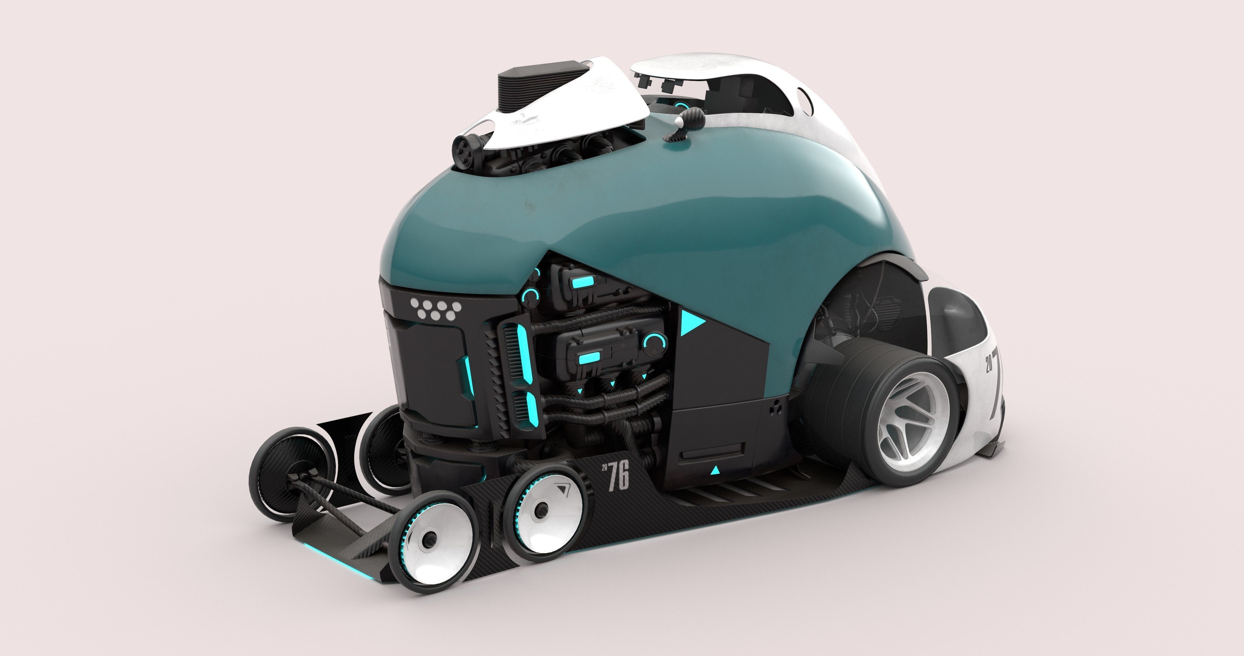 Future Car 3D model_2