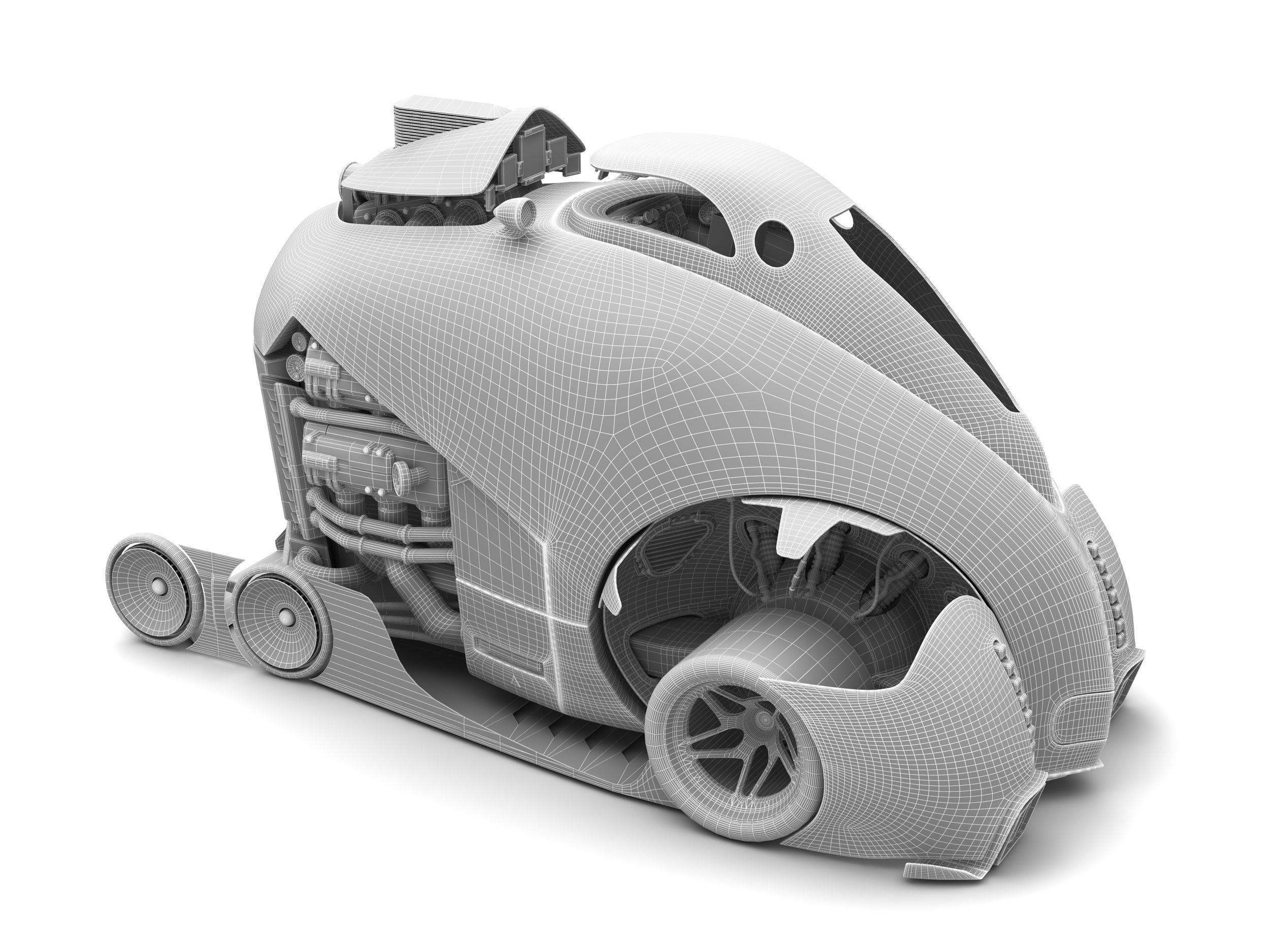 Future Car 3D model_9