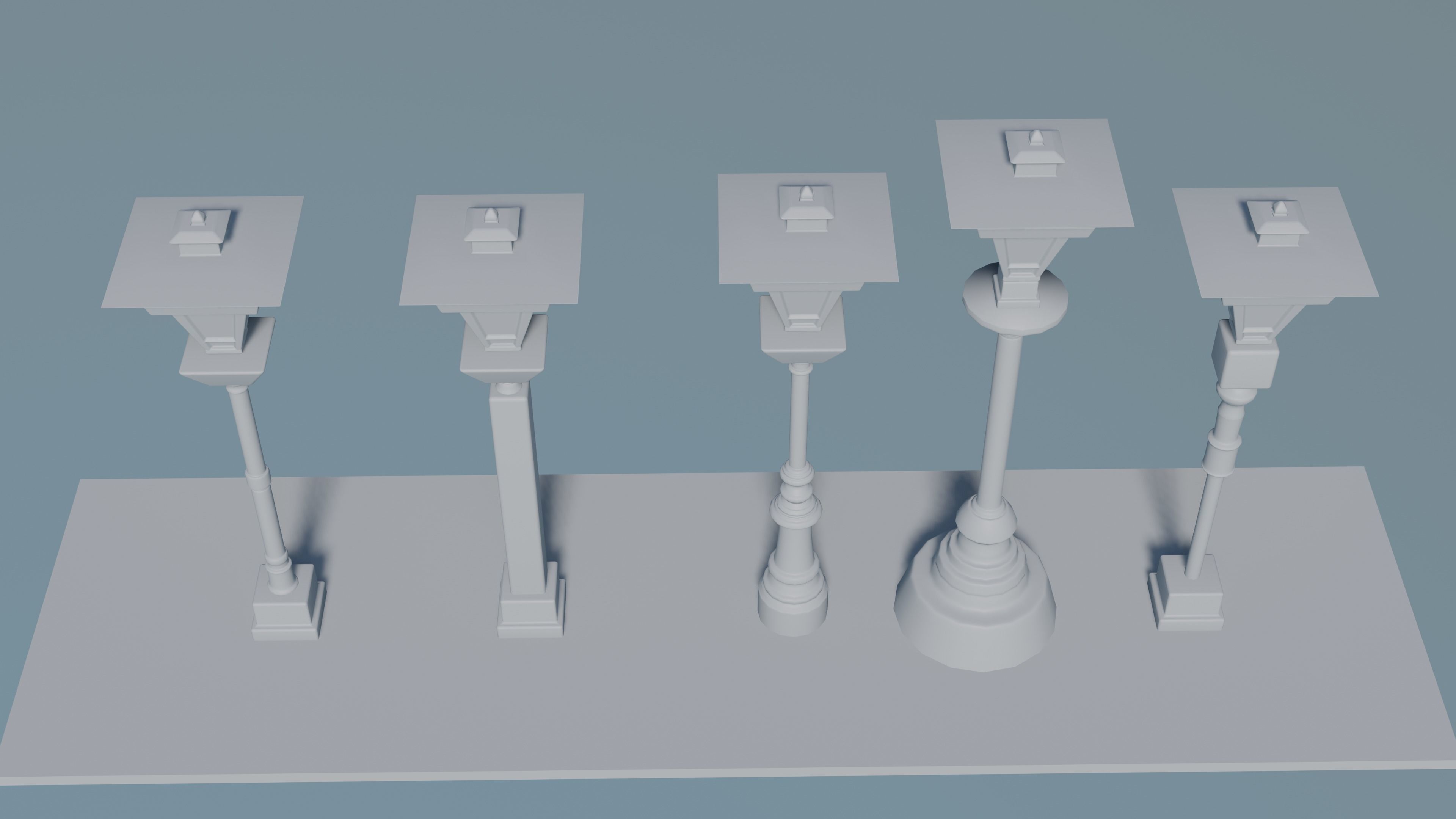 Lamp Post 3D print model_1