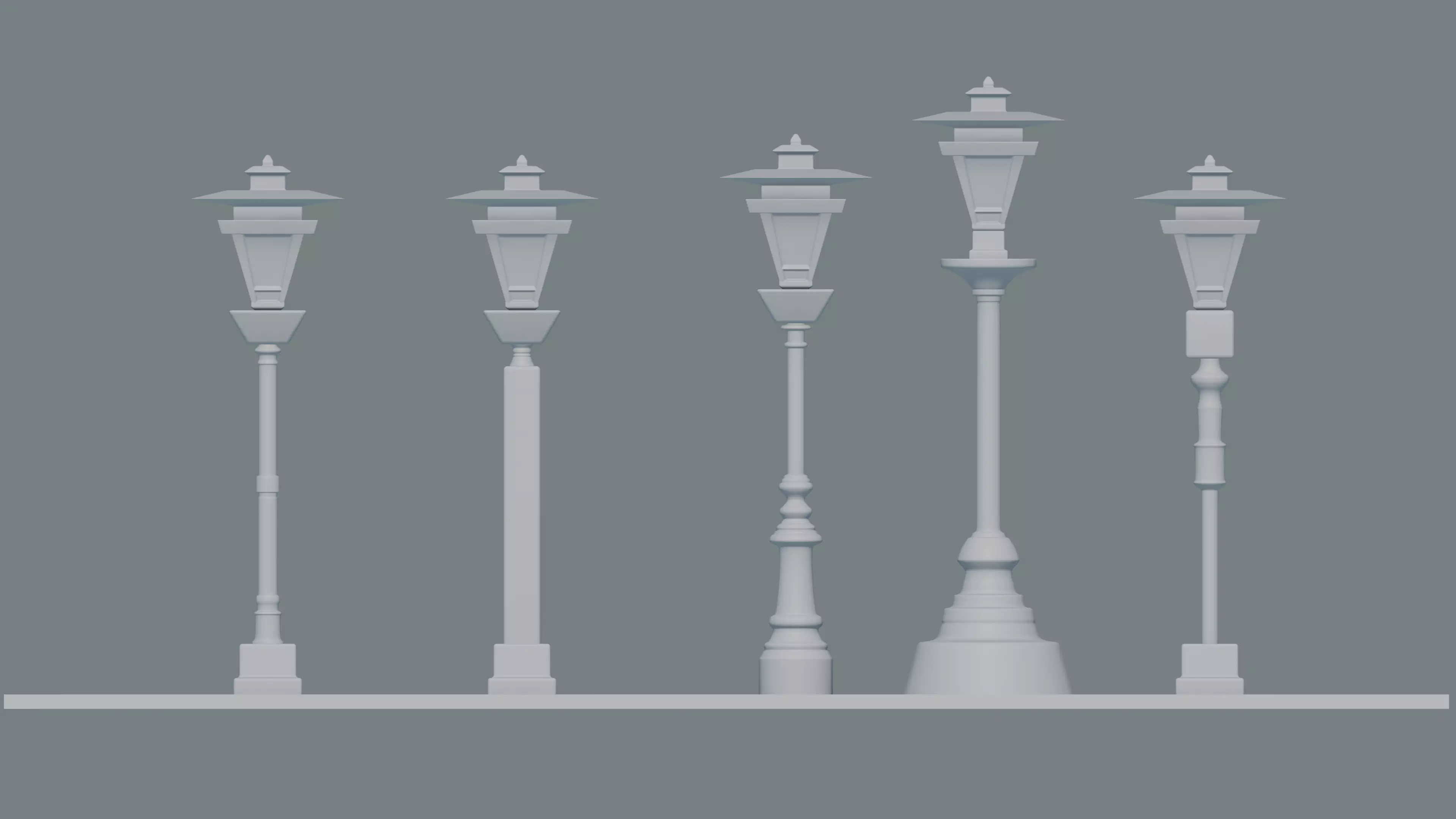 Lamp Post 3D print model_0
