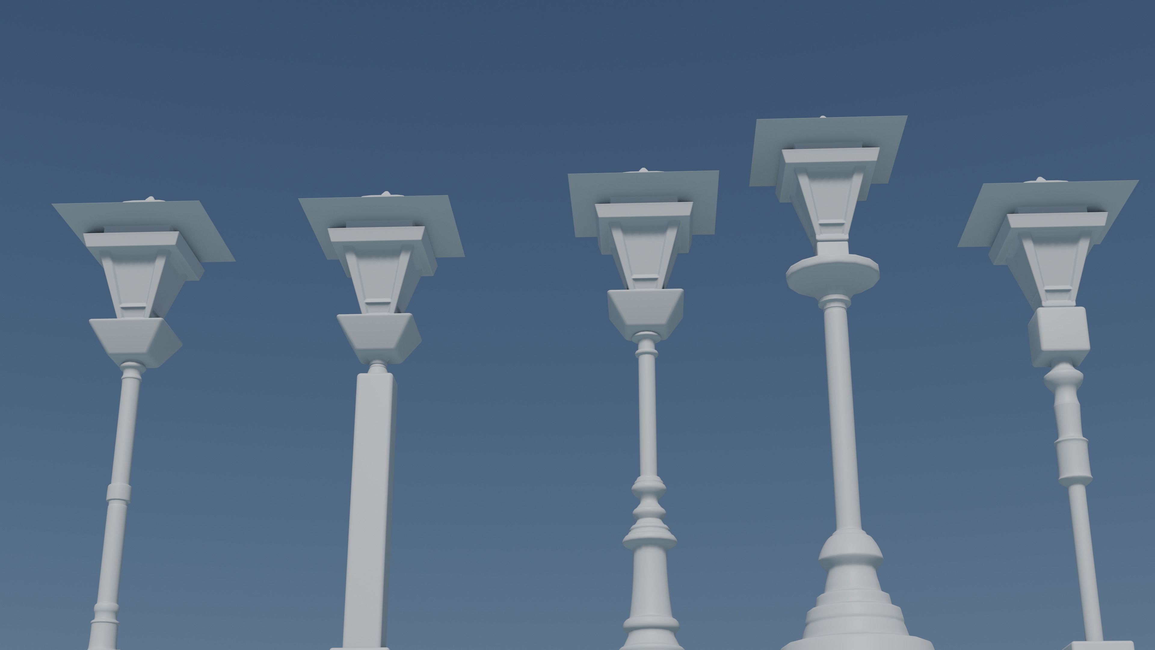 Lamp Post 3D print model_2