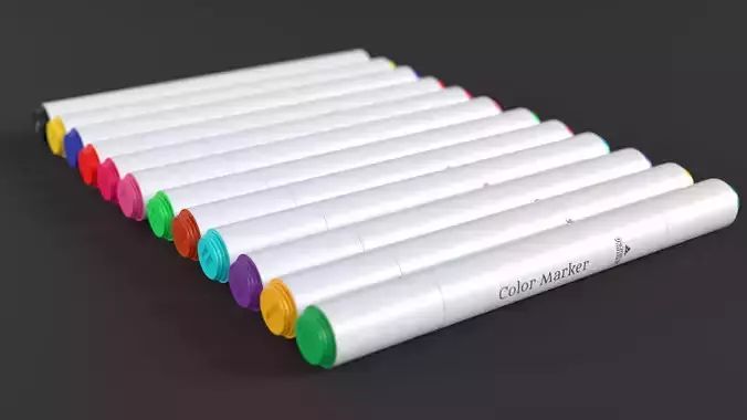 Marker Set 3D model Marker Set 3D model