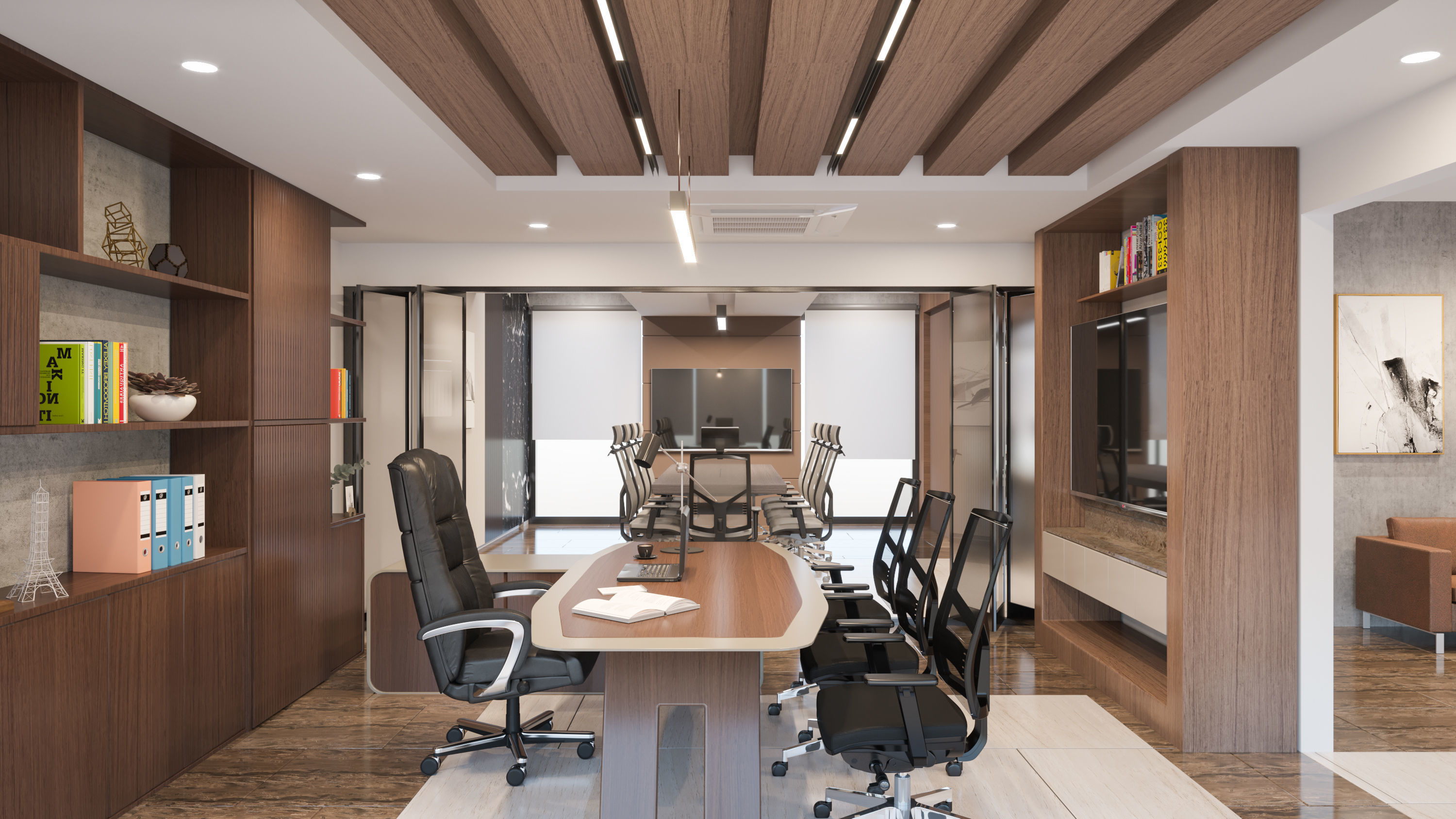 Modern Office Design 3D model_6