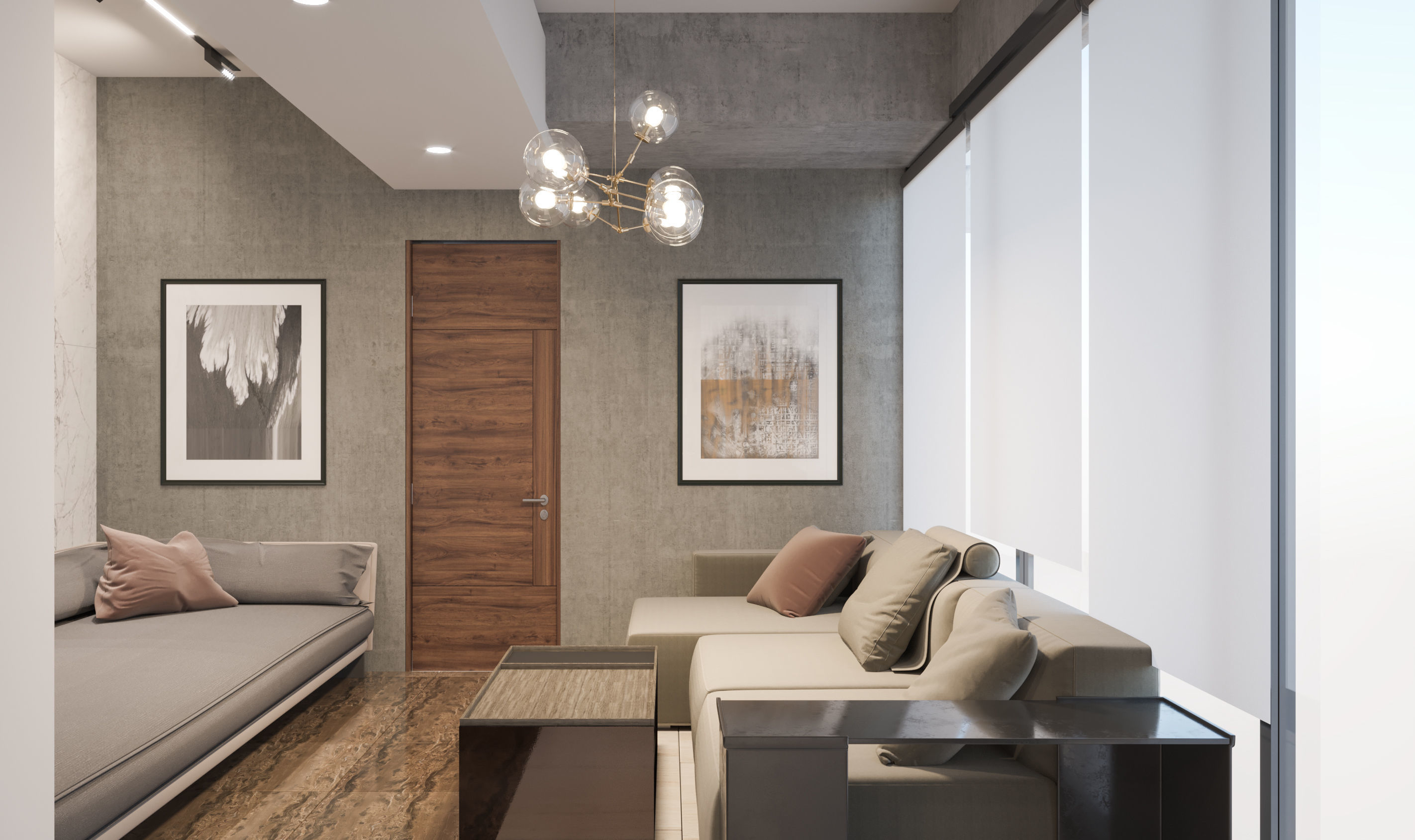 Modern Office Design 3D model_2