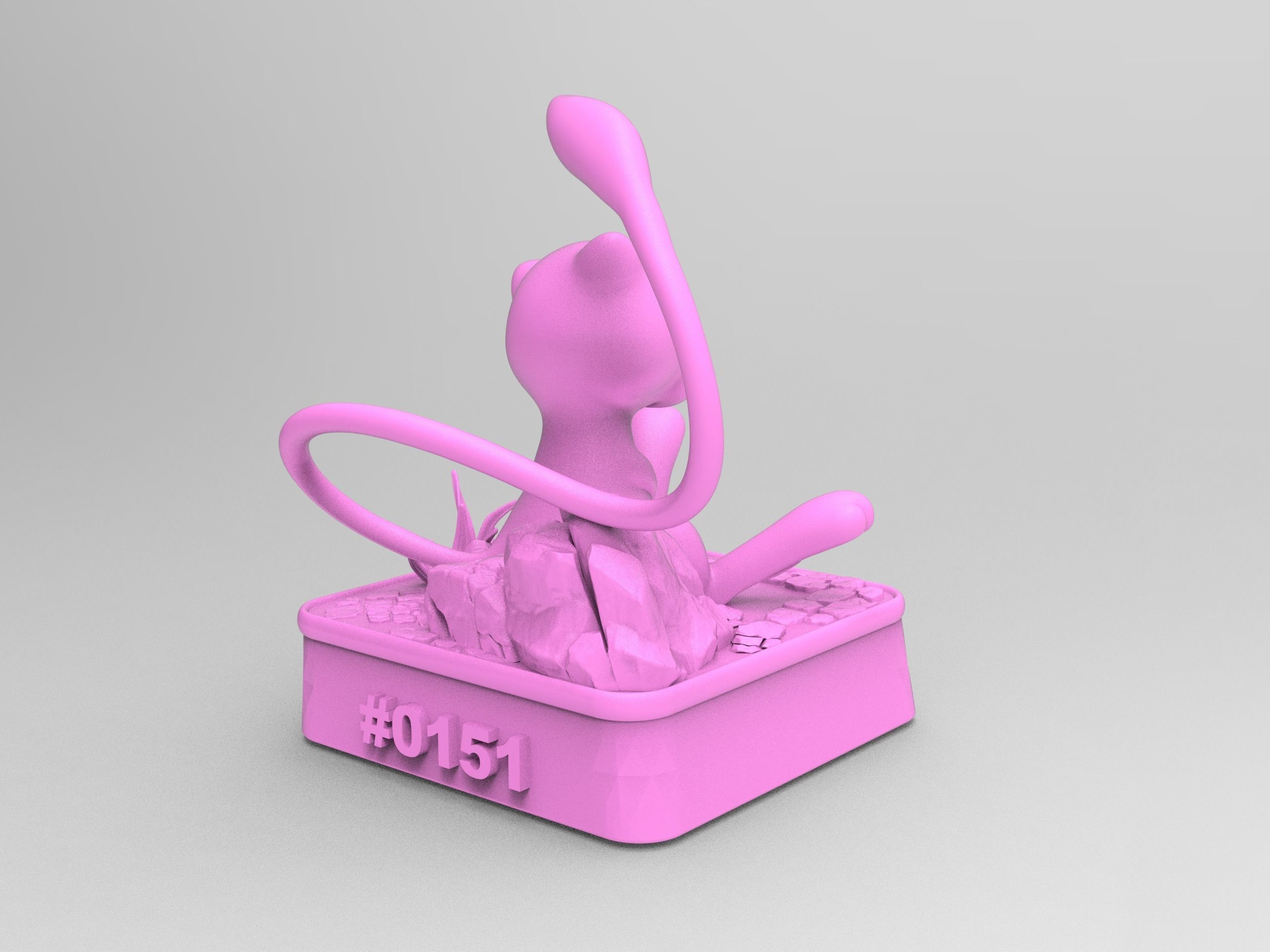 Mew 0151 Keycap - 3D Model File STL 3D print model_4