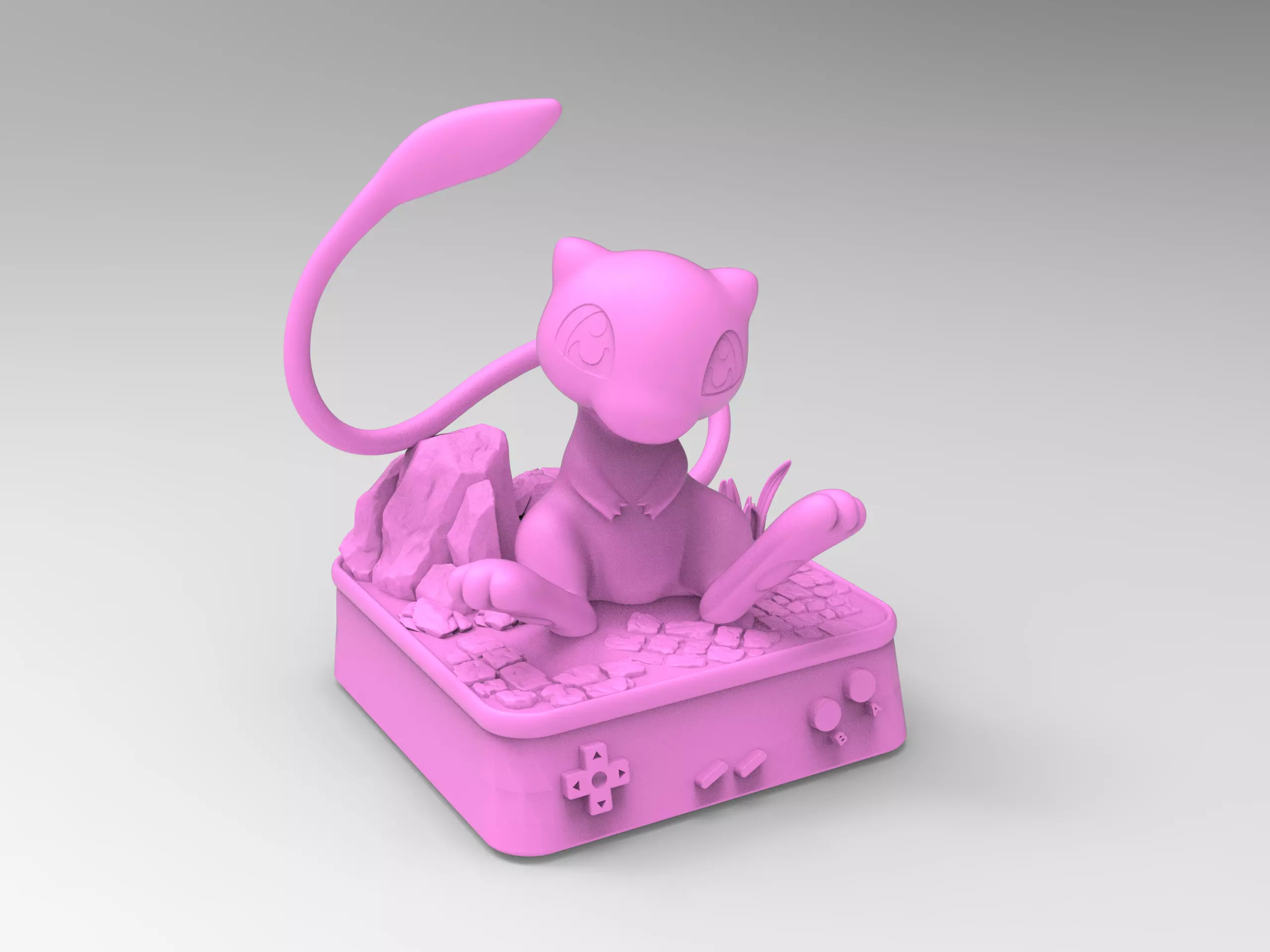 Mew 0151 Keycap - 3D Model File STL 3D print model_0
