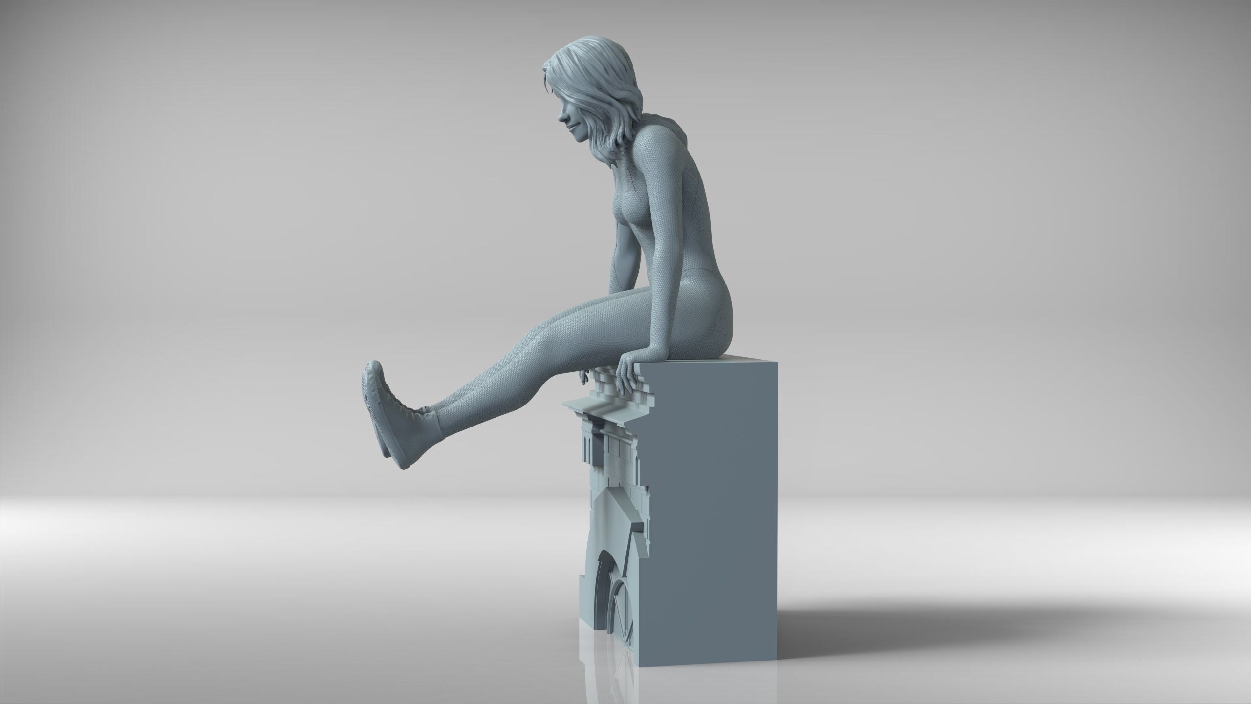 Spidergwen - Spiderman 3D print model_7