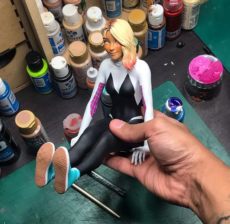 Spidergwen - Spiderman 3D print model_0