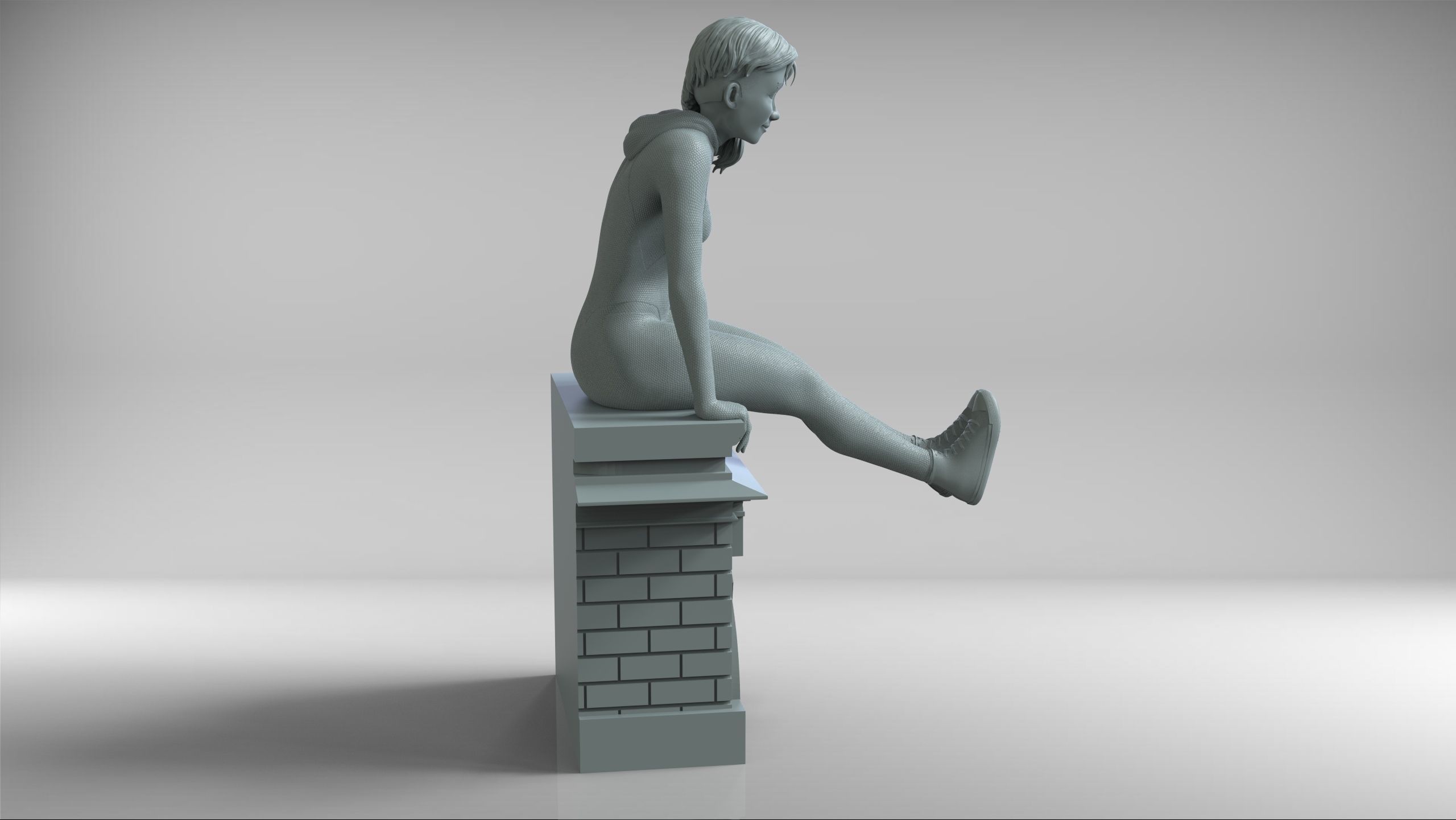 Spidergwen - Spiderman 3D print model_15