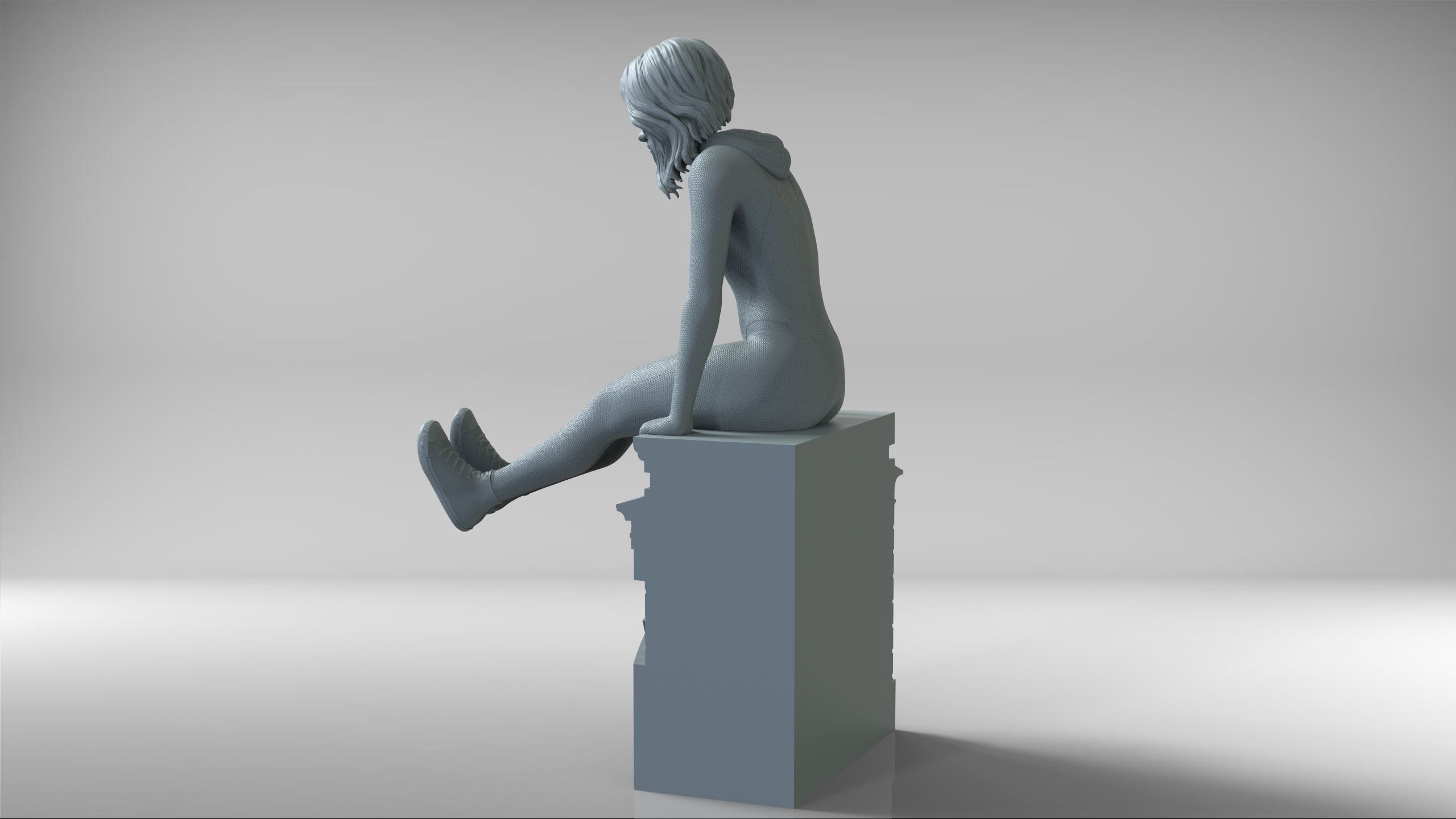 Spidergwen - Spiderman 3D print model_9