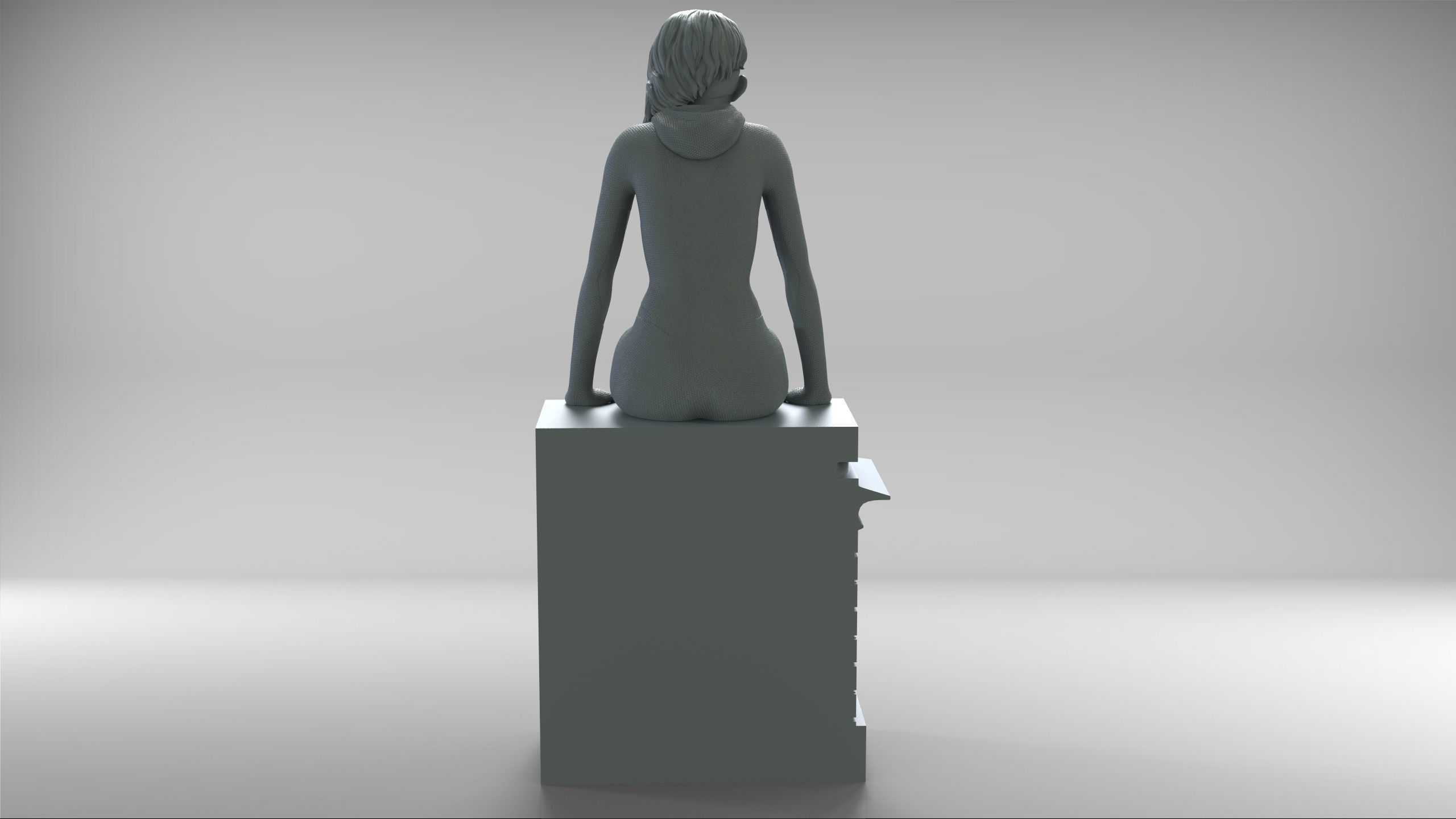 Spidergwen - Spiderman 3D print model_12