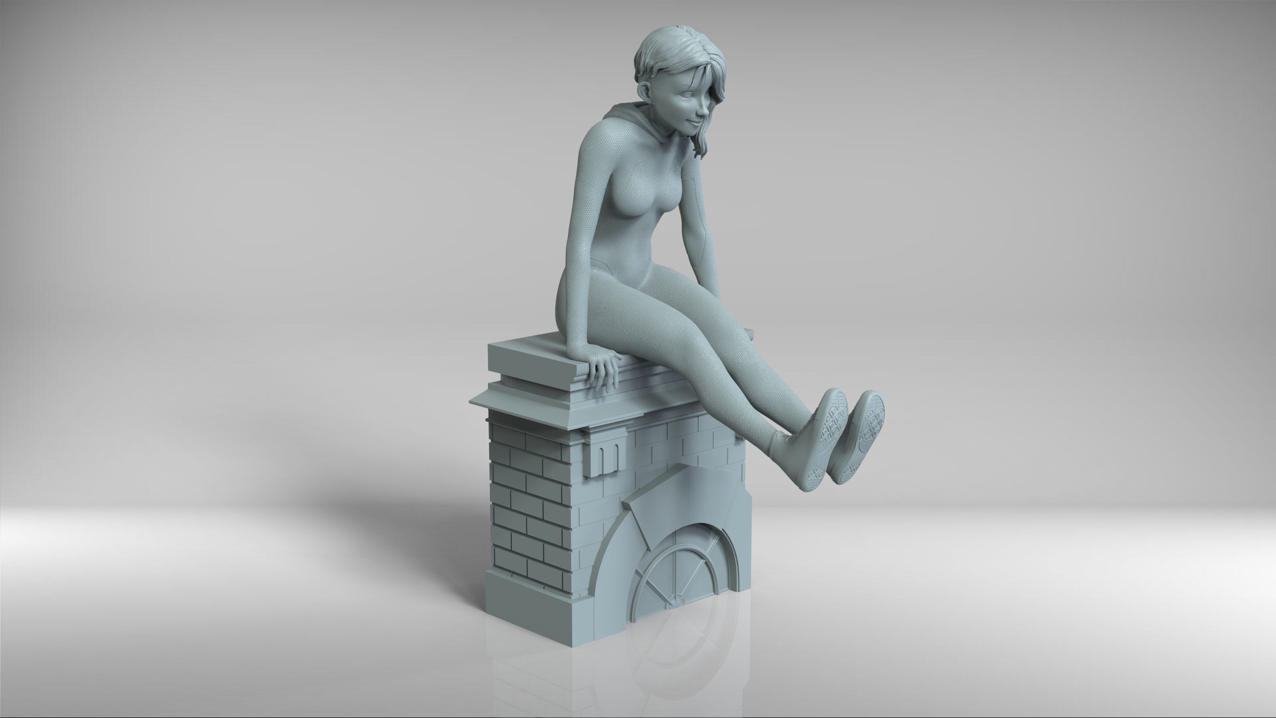 Spidergwen - Spiderman 3D print model_17