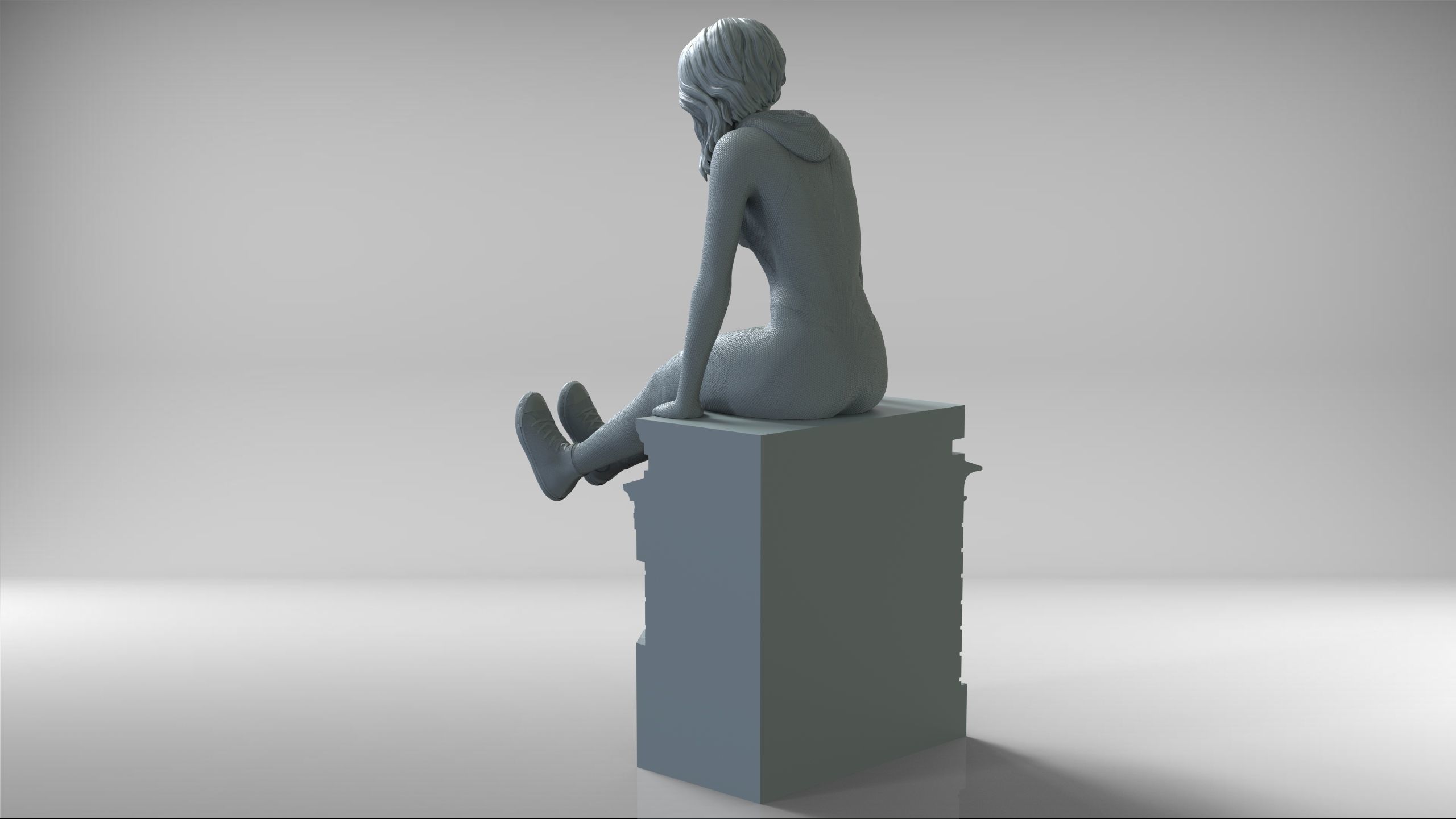 Spidergwen - Spiderman 3D print model_10