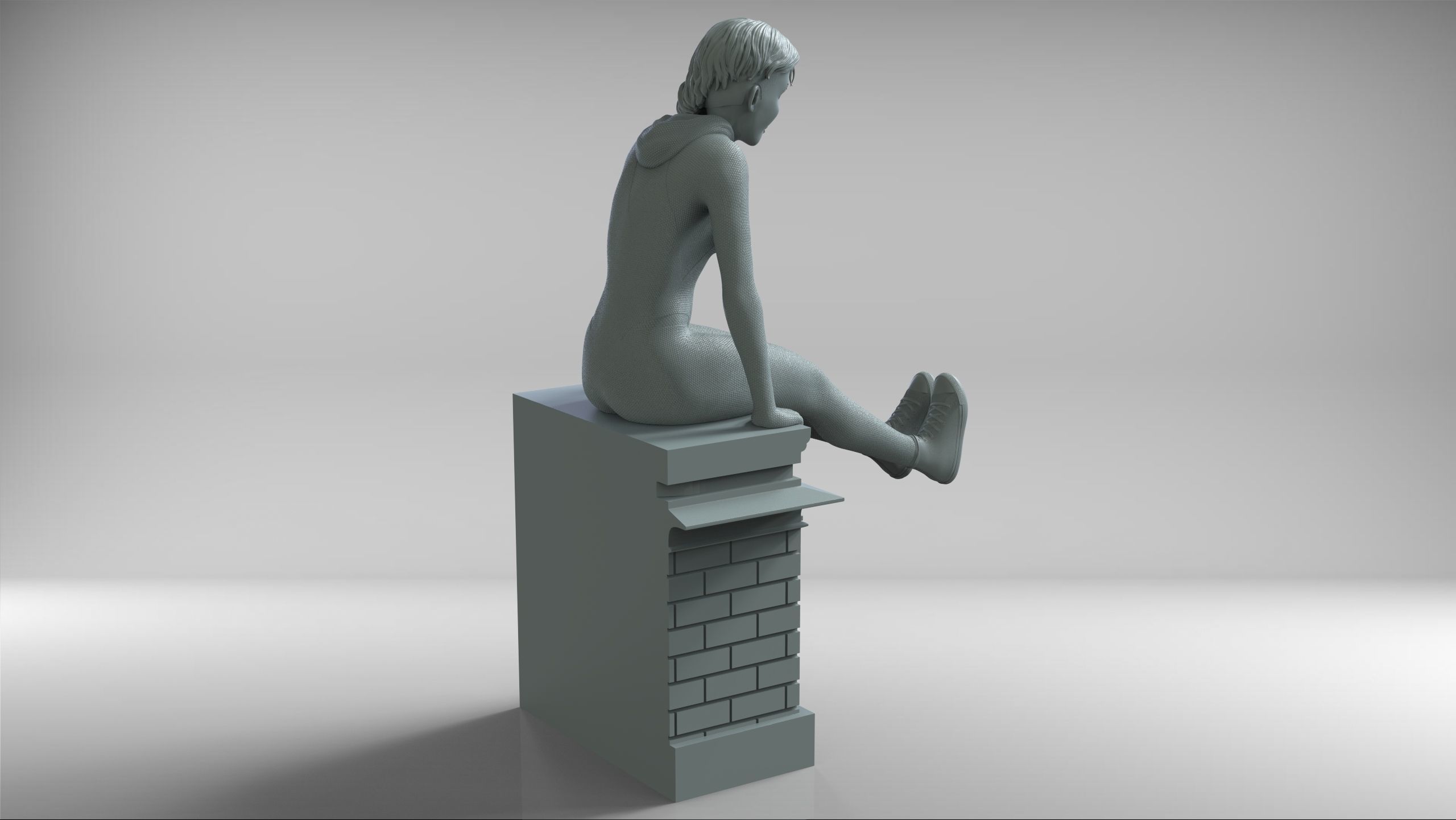 Spidergwen - Spiderman 3D print model_14