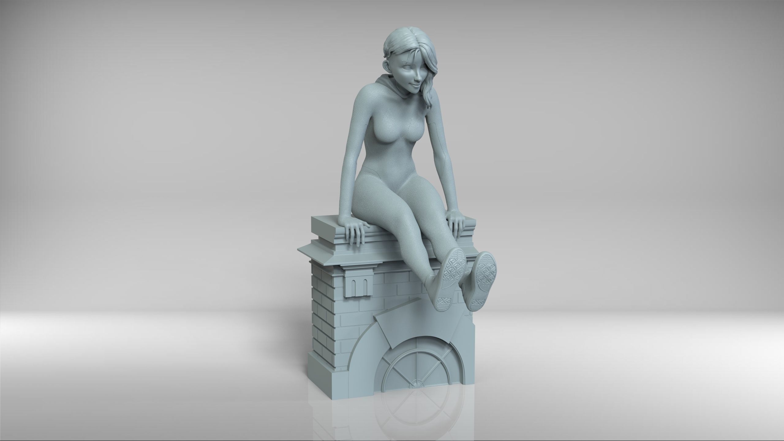 Spidergwen - Spiderman 3D print model_18