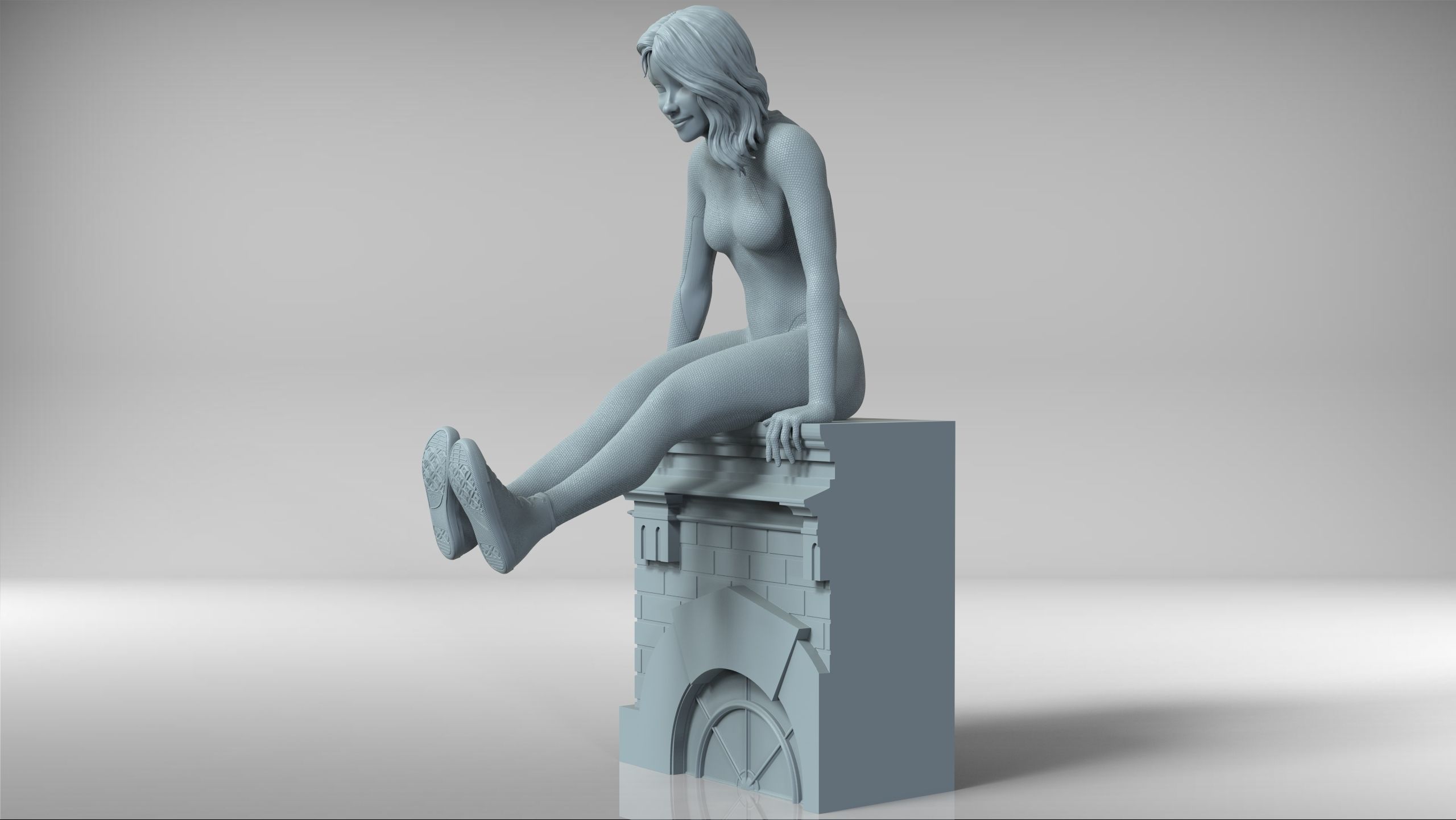 Spidergwen - Spiderman 3D print model_6