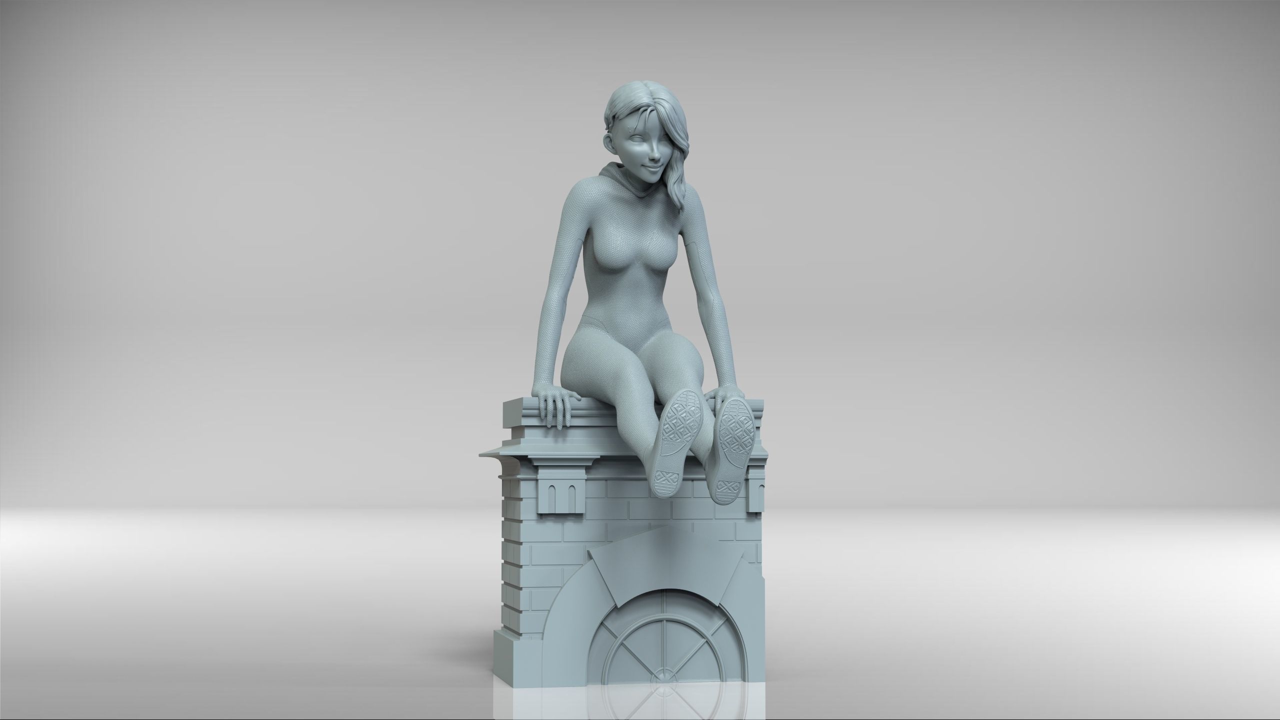 Spidergwen - Spiderman 3D print model_19