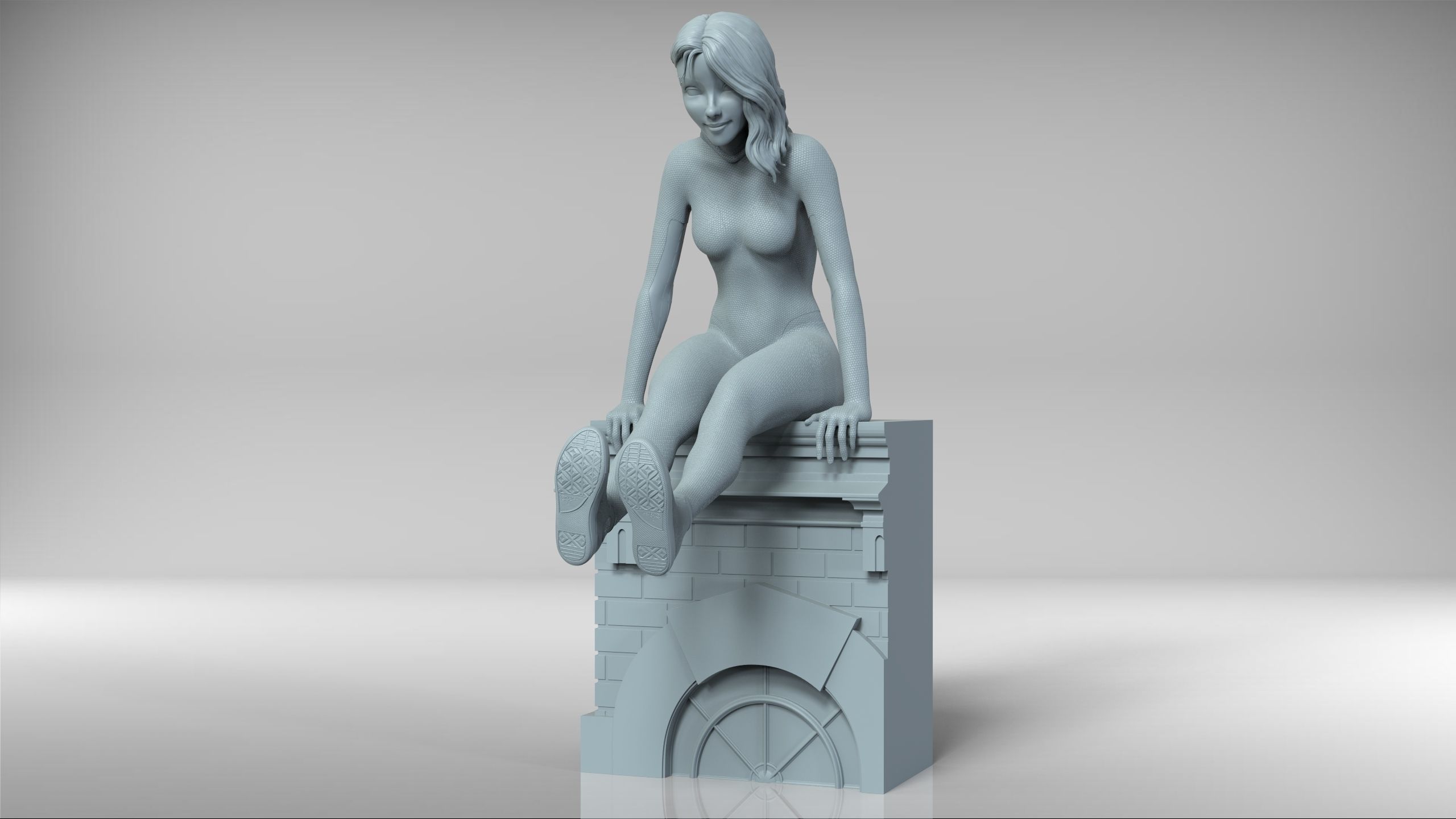 Spidergwen - Spiderman 3D print model_4