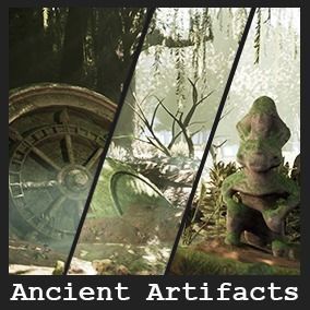 Ancient Artifacts 49 Assets Low-poly 3D model_10