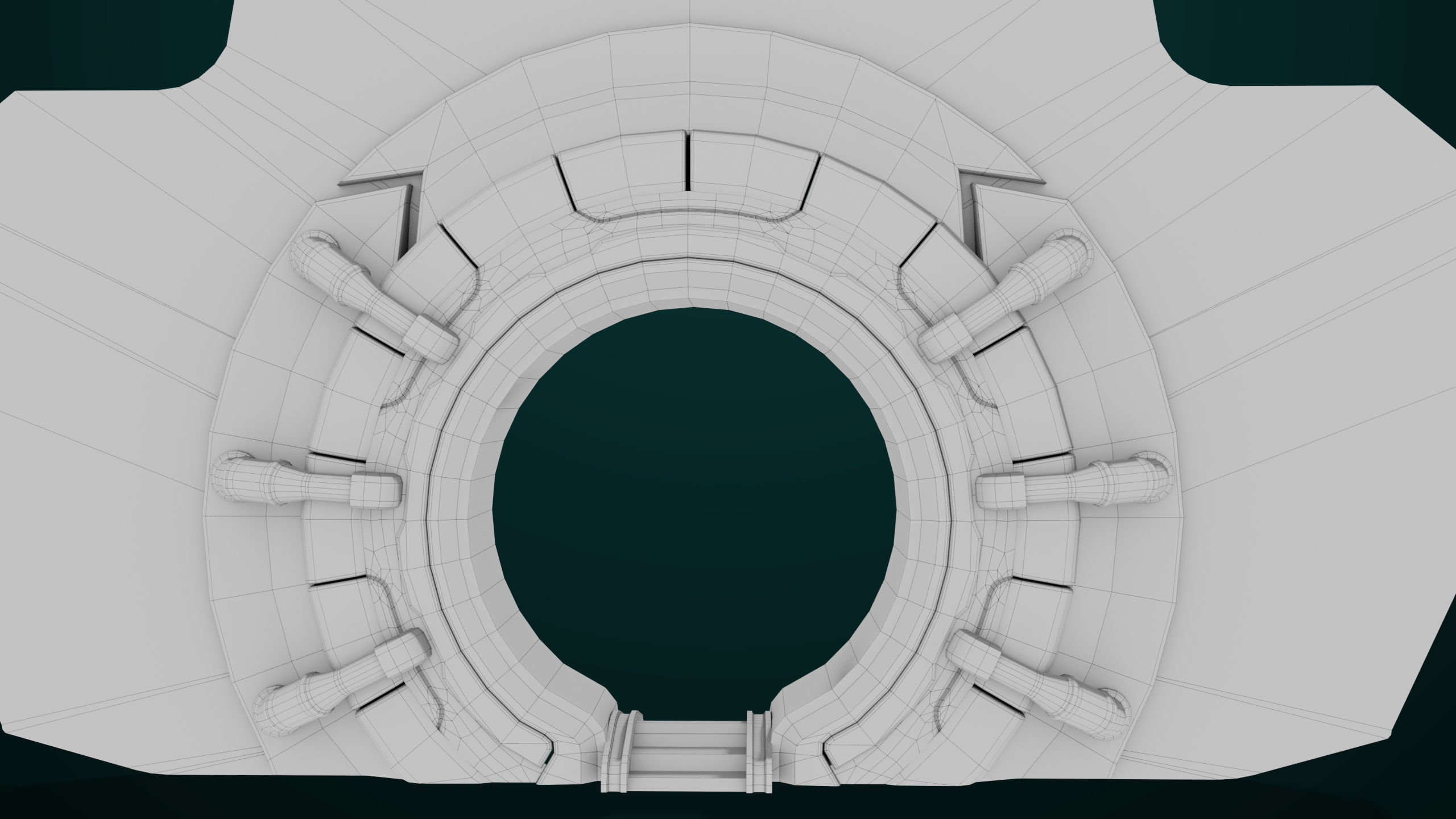 Sci Fi Door 03 All PBR Unity UE Textures Included Low-poly 3D model_24