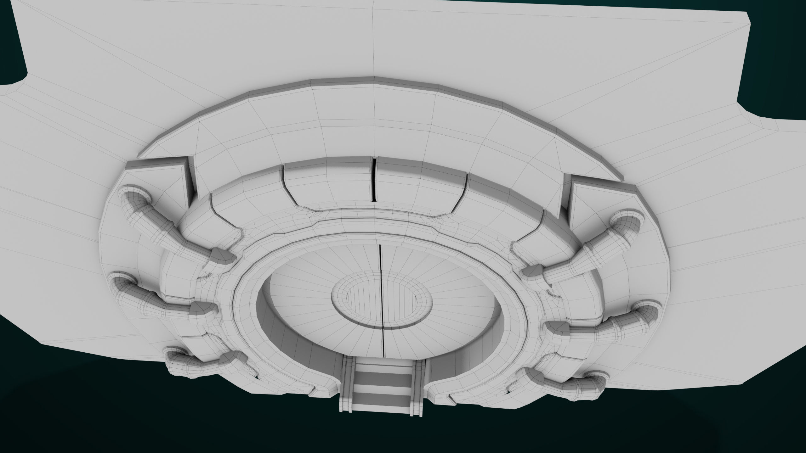 Sci Fi Door 03 All PBR Unity UE Textures Included Low-poly 3D model_27