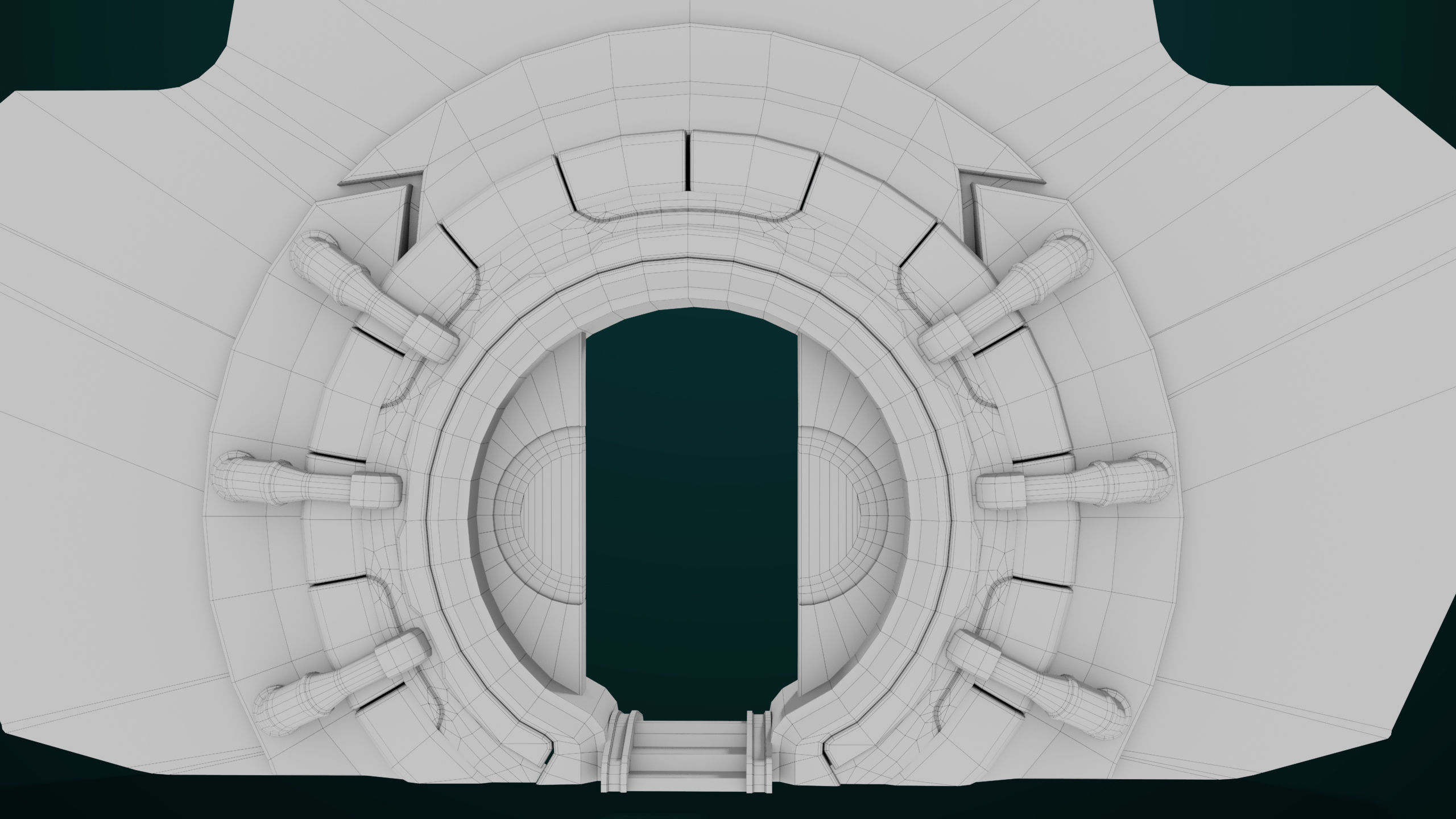 Sci Fi Door 03 All PBR Unity UE Textures Included Low-poly 3D model_23