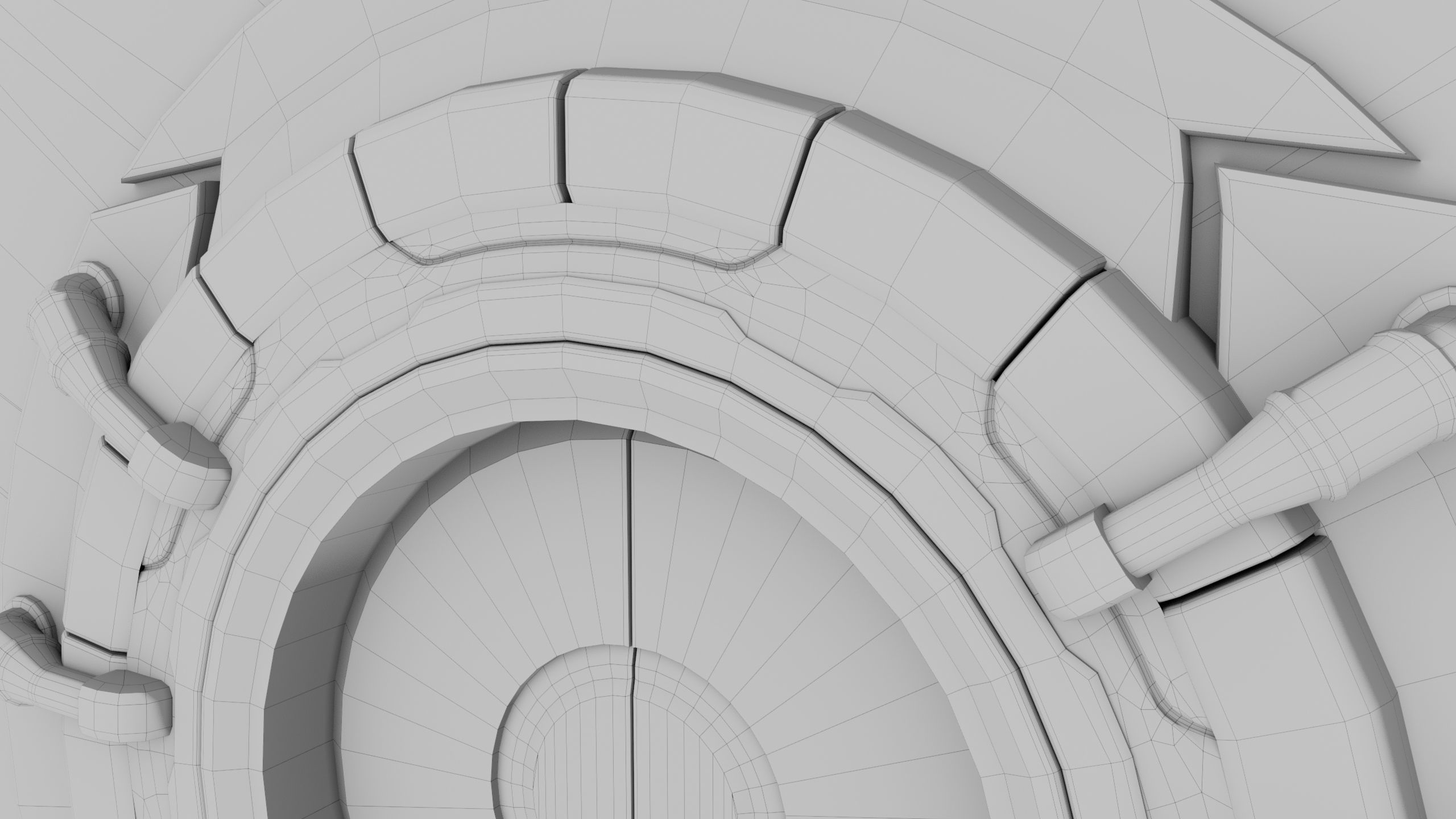 Sci Fi Door 03 All PBR Unity UE Textures Included Low-poly 3D model_30