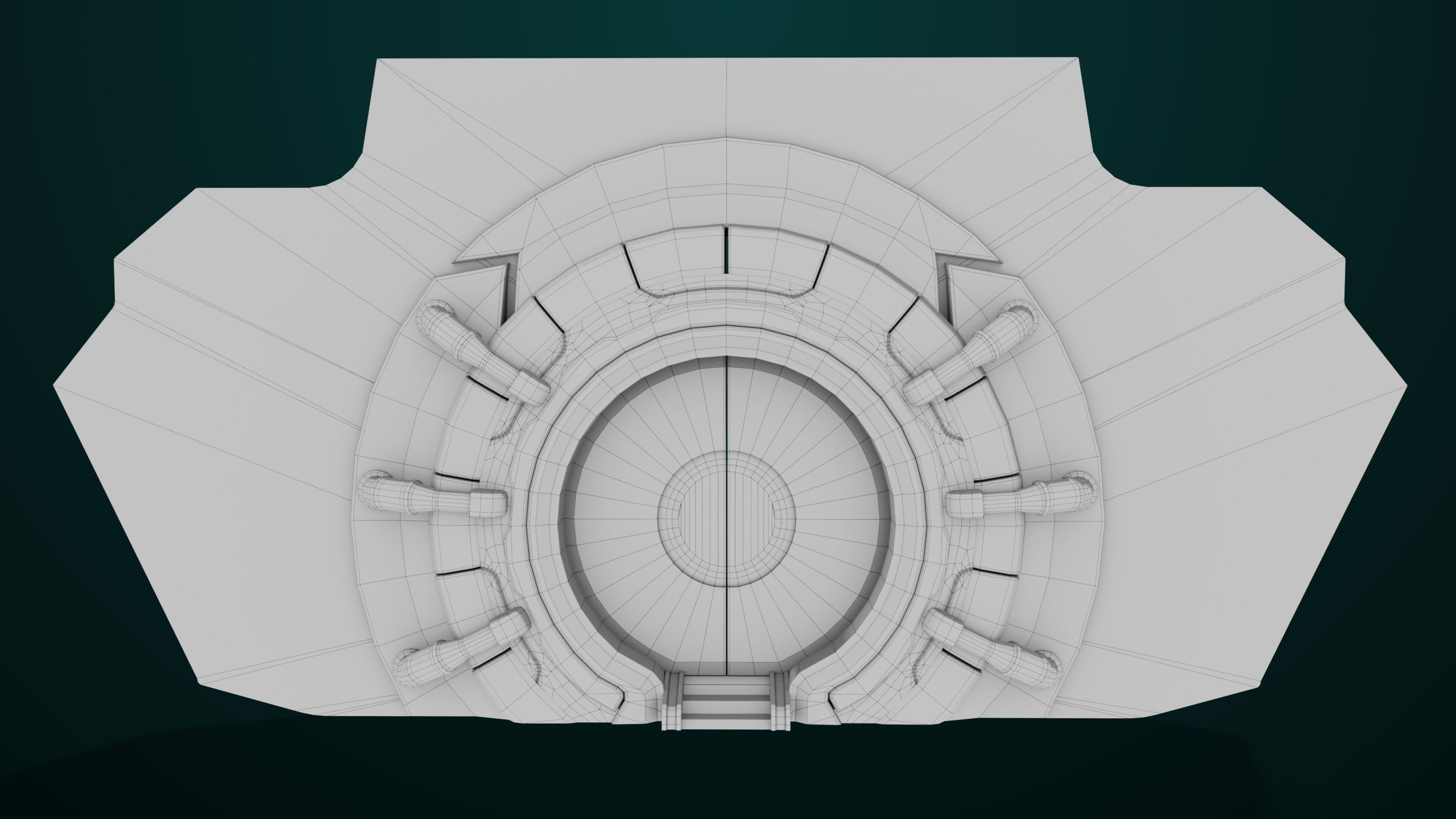 Sci Fi Door 03 All PBR Unity UE Textures Included Low-poly 3D model_22